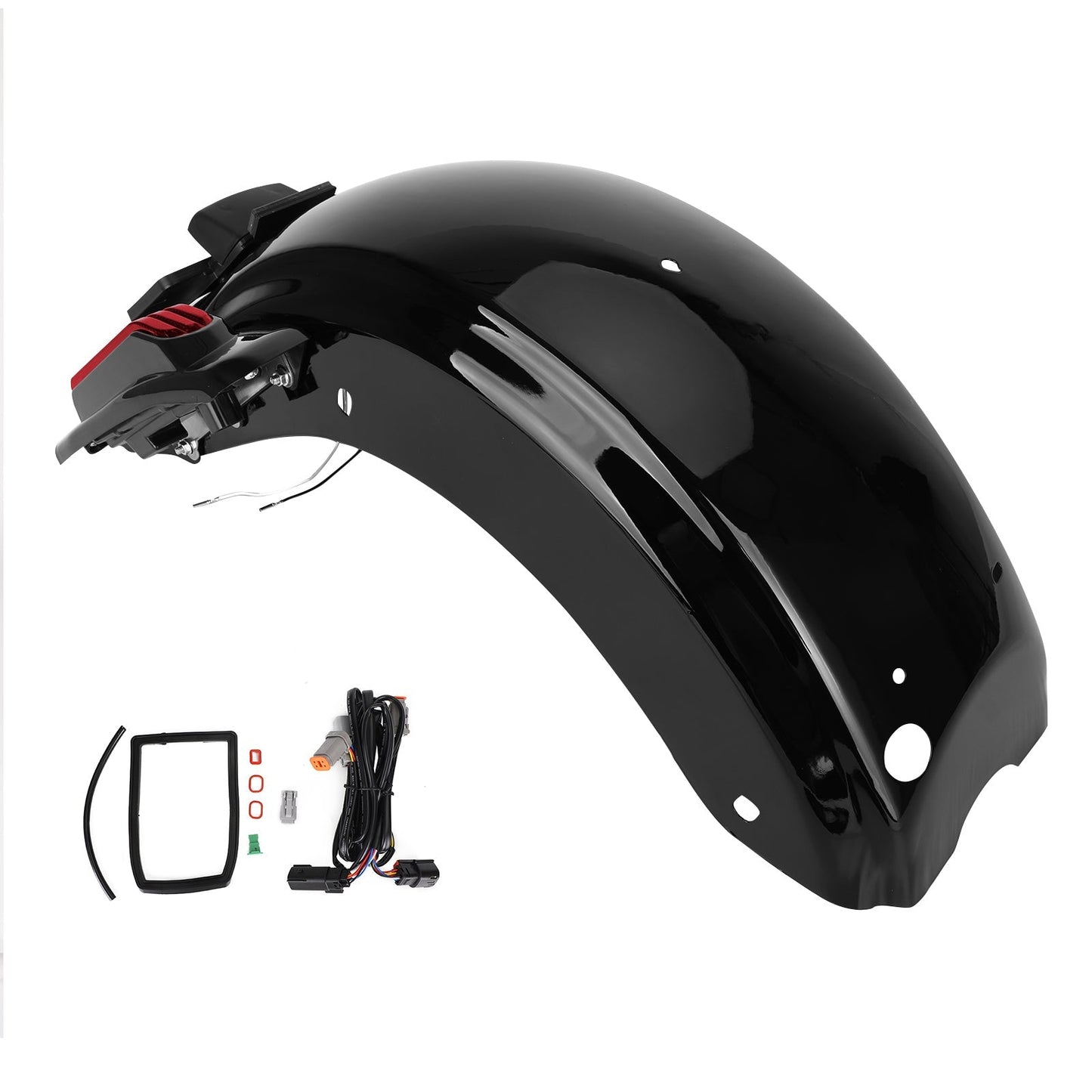 Guardabarros trasero compatible con Harley Street Glide Special FLHXS 14-20, Ultra Limited Low FLHTKL 15-20, Ultra FLTRU 16-20.
