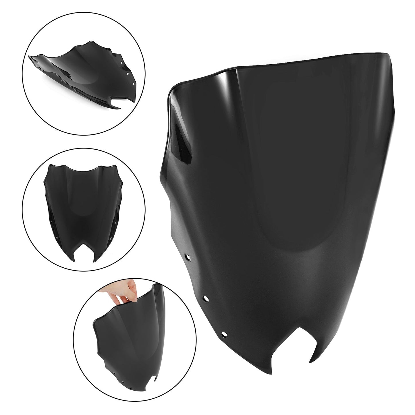 Pare-brise de moto ABS pour Yamaha FZ6R FZ-6R FZS600 2009-2015