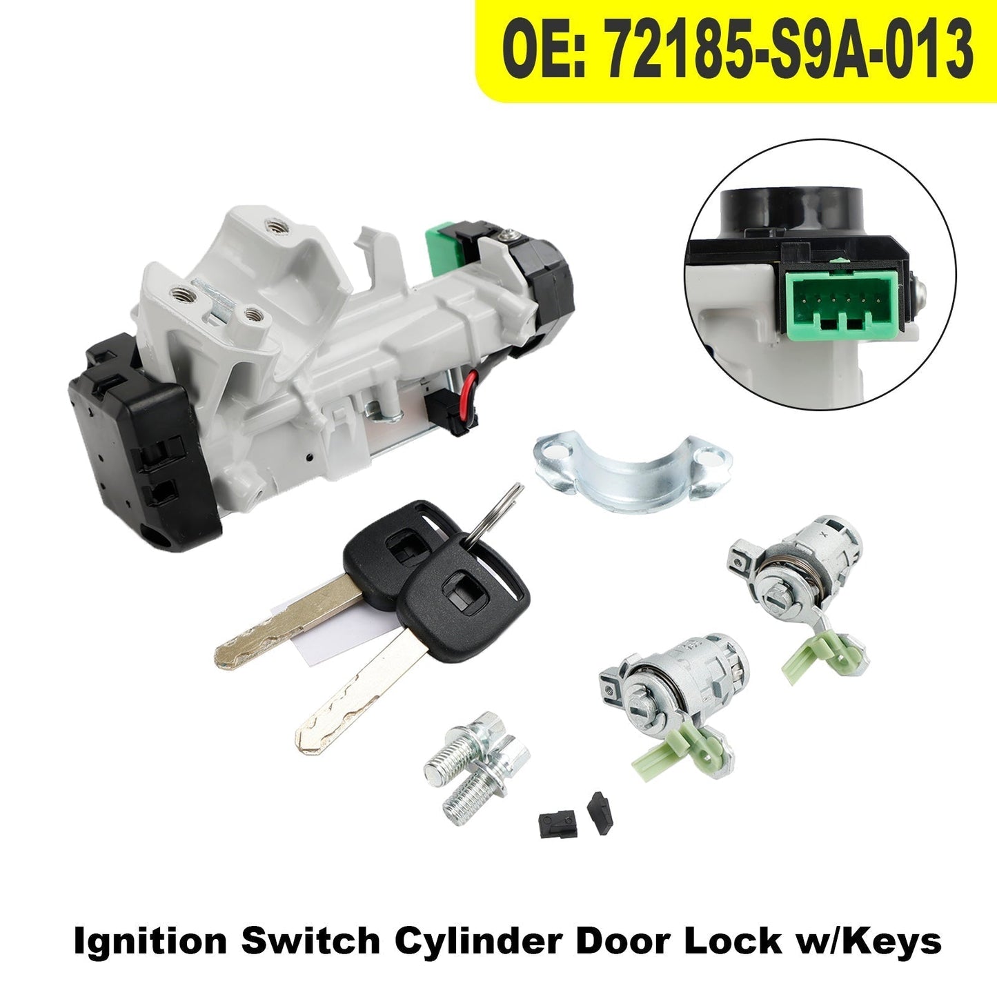 Cylindre de serrure de porte de commutateur d'allumage pour Honda Element 2.4L 2003-2011 72185-S9A-013