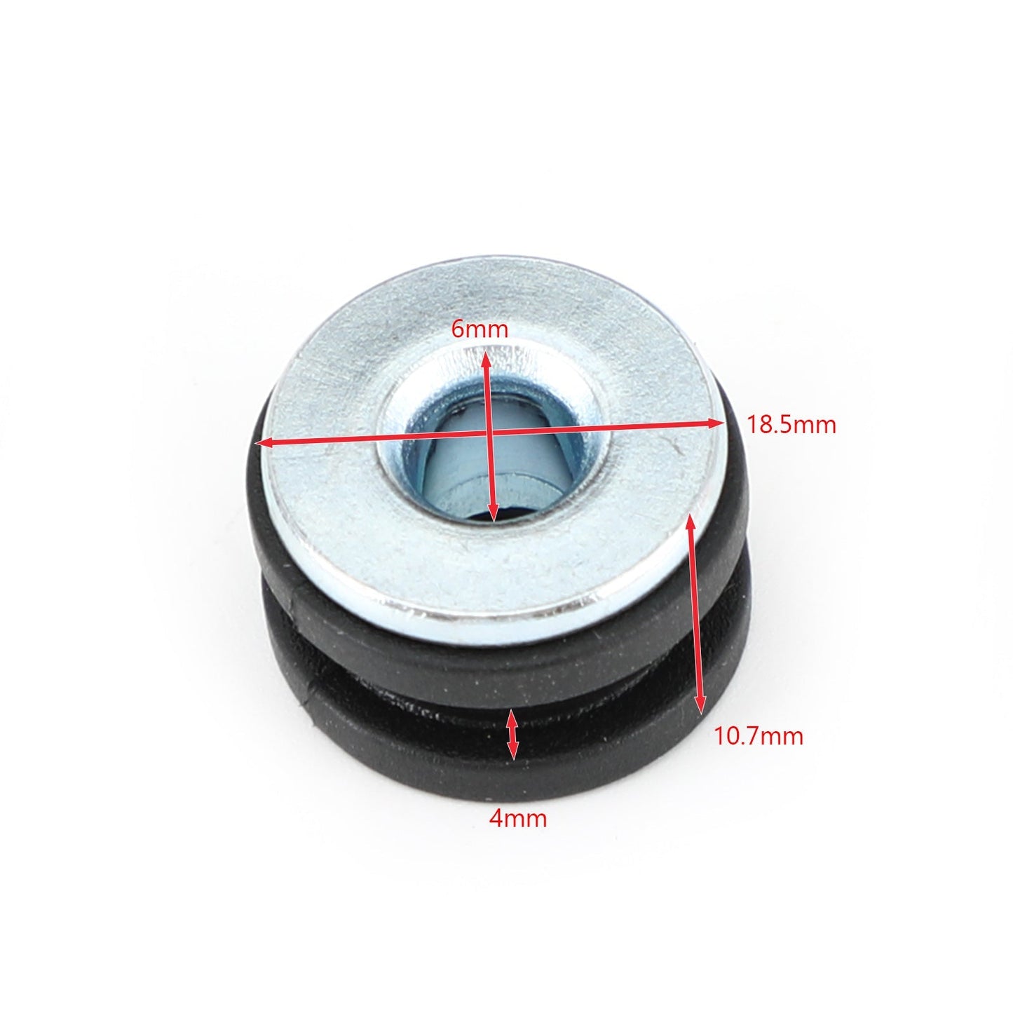 Kit de 10 boulons et œillets en caoutchouc pour panneau latéral de moto M6, compatible avec Honda