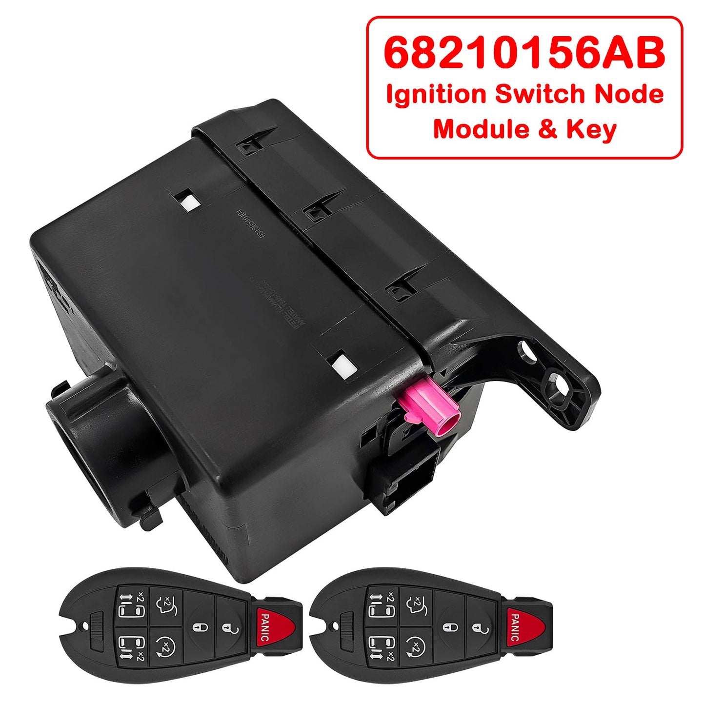 Chrysler 2008-2010: 1 modelo, 17 variantes Módulo de nodo de encendido inalámbrico con dos llaves 68210156AB