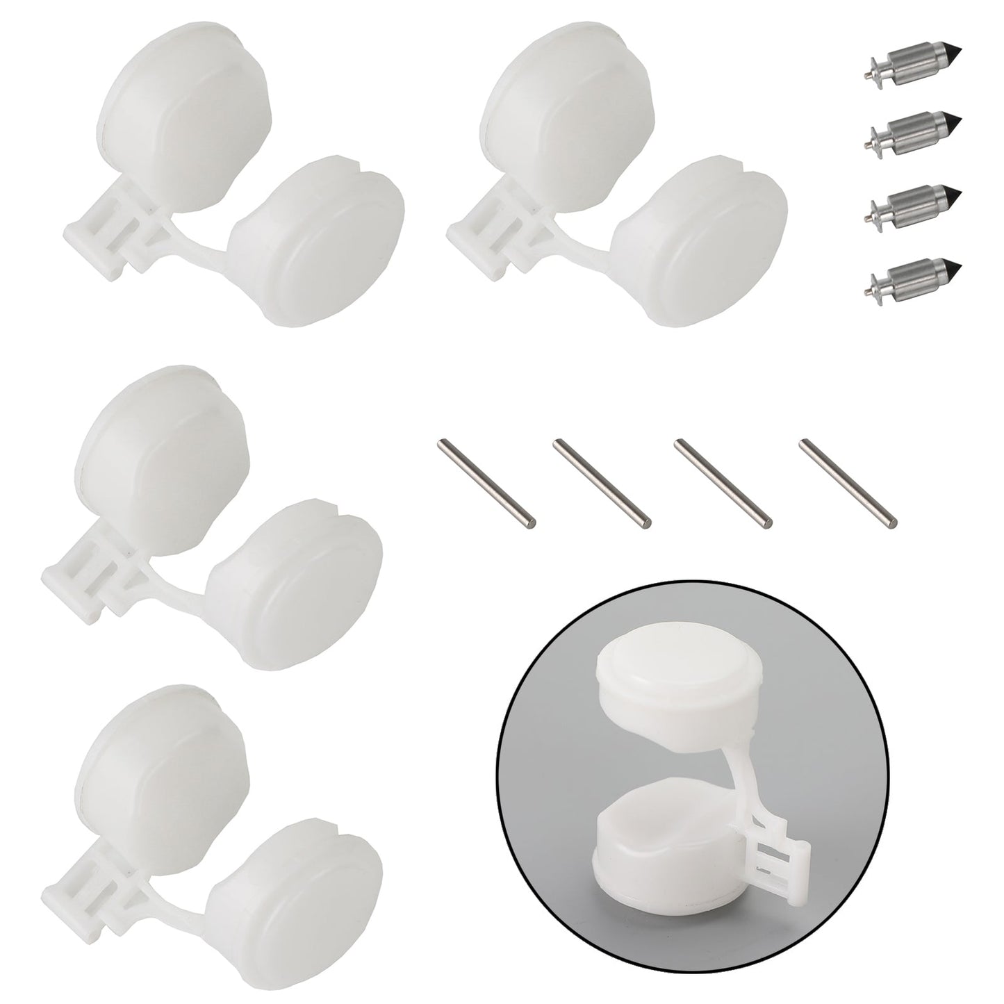 Kit de réparation de carburateur 4x, ensemble de flotteurs pour Honda CBR600 CBR750 CBR1000 CB1000