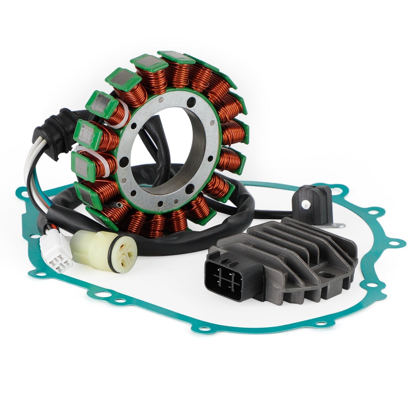 Magneto Stator + Voltage Rectifier + Gasket For Yamaha YFM350 Bruin 350 04-14 Champoo
