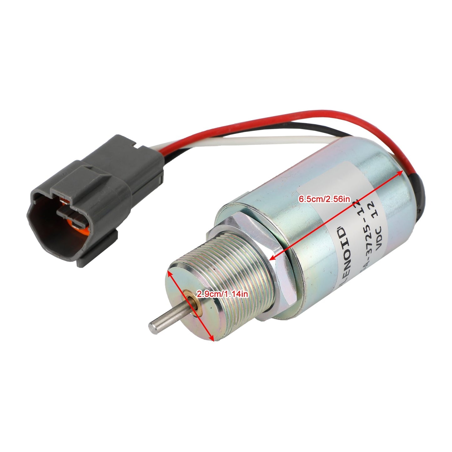 Solenoide de corte de combustible 30A87-20400 (12 V), compatible con motores Mitsubishi L3E, S3L y S4L