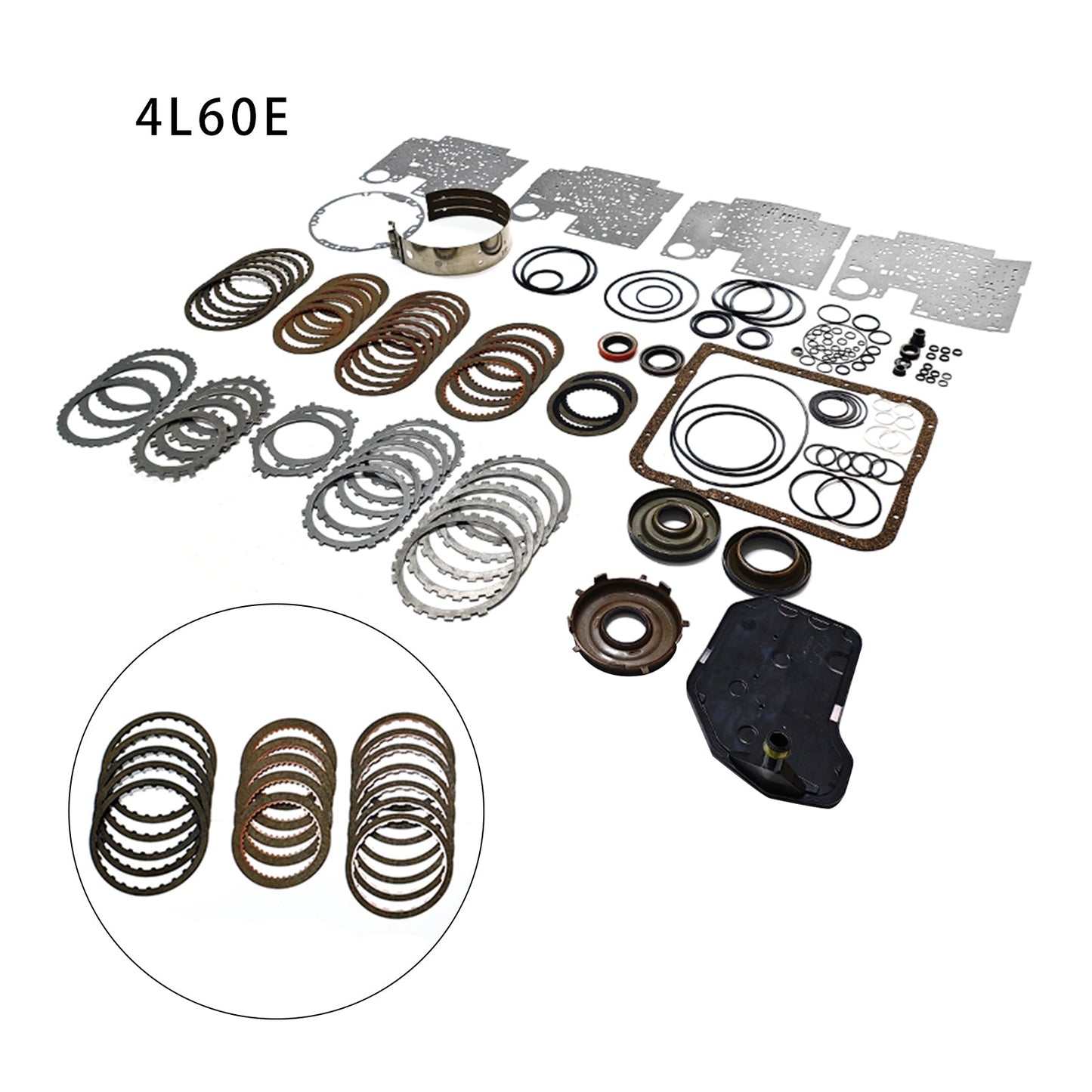 Kit de reconstruction de transmission Super Master (2004 et plus) avec aciers et pistons 4L60E W74008GAP