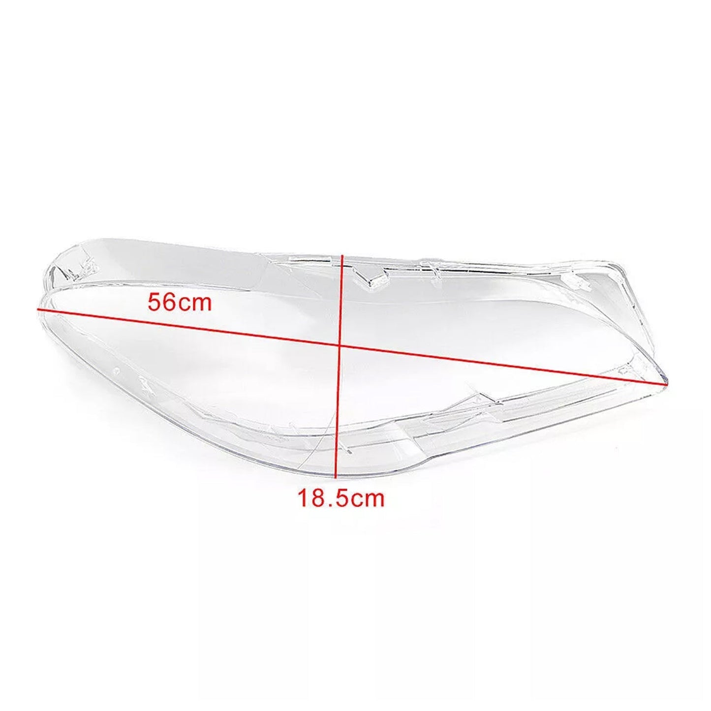 2 piezas de cubierta de lente de faro delantero para BMW Serie 5 F10 2010-2013, pantalla de lámpara izquierda y derecha 63117271912 63117271911