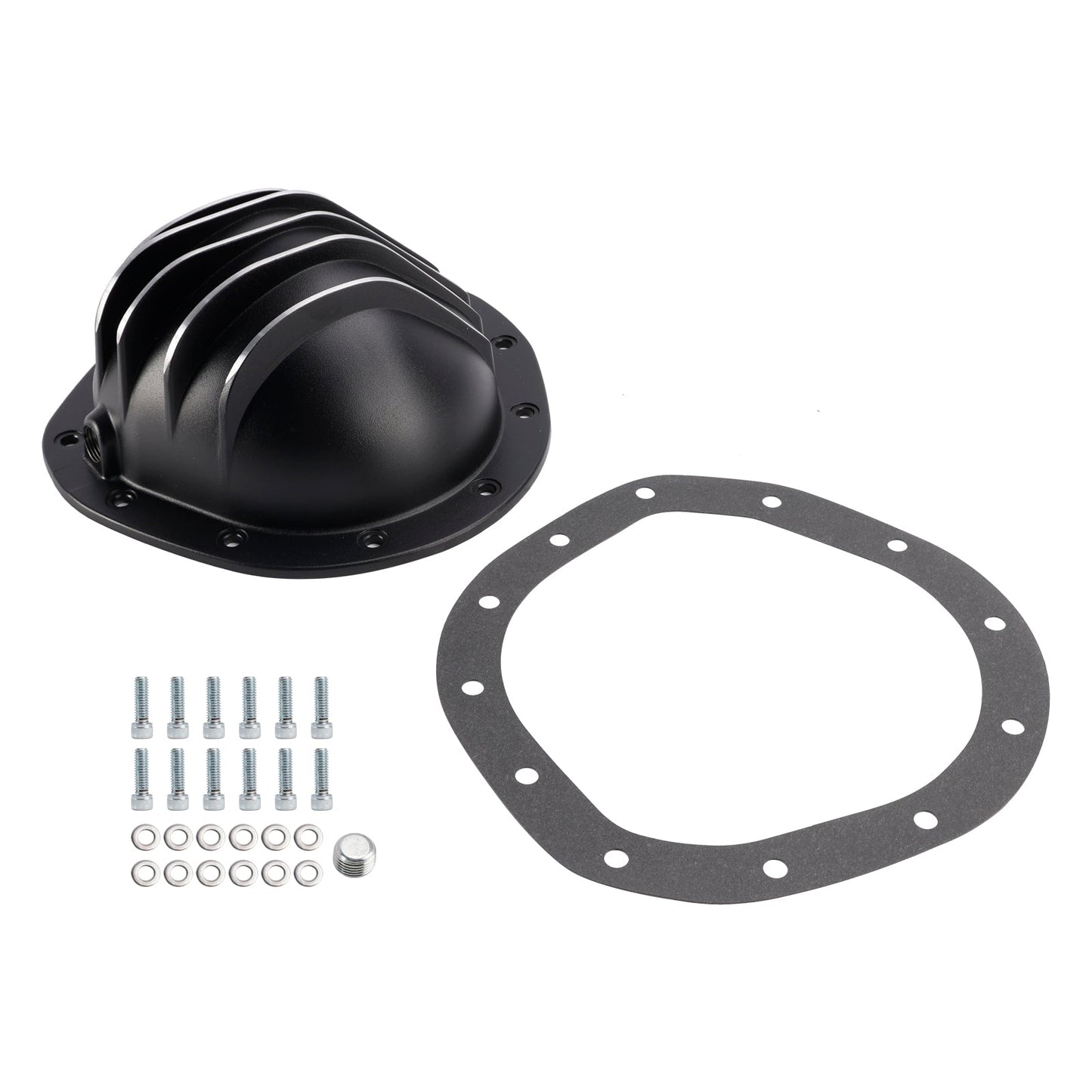 Cache différentiel arrière en aluminium noir à 12 boulons pour camion Chevy Blazer GMC Jimmy 8,75" (1967-1981) YI217826T