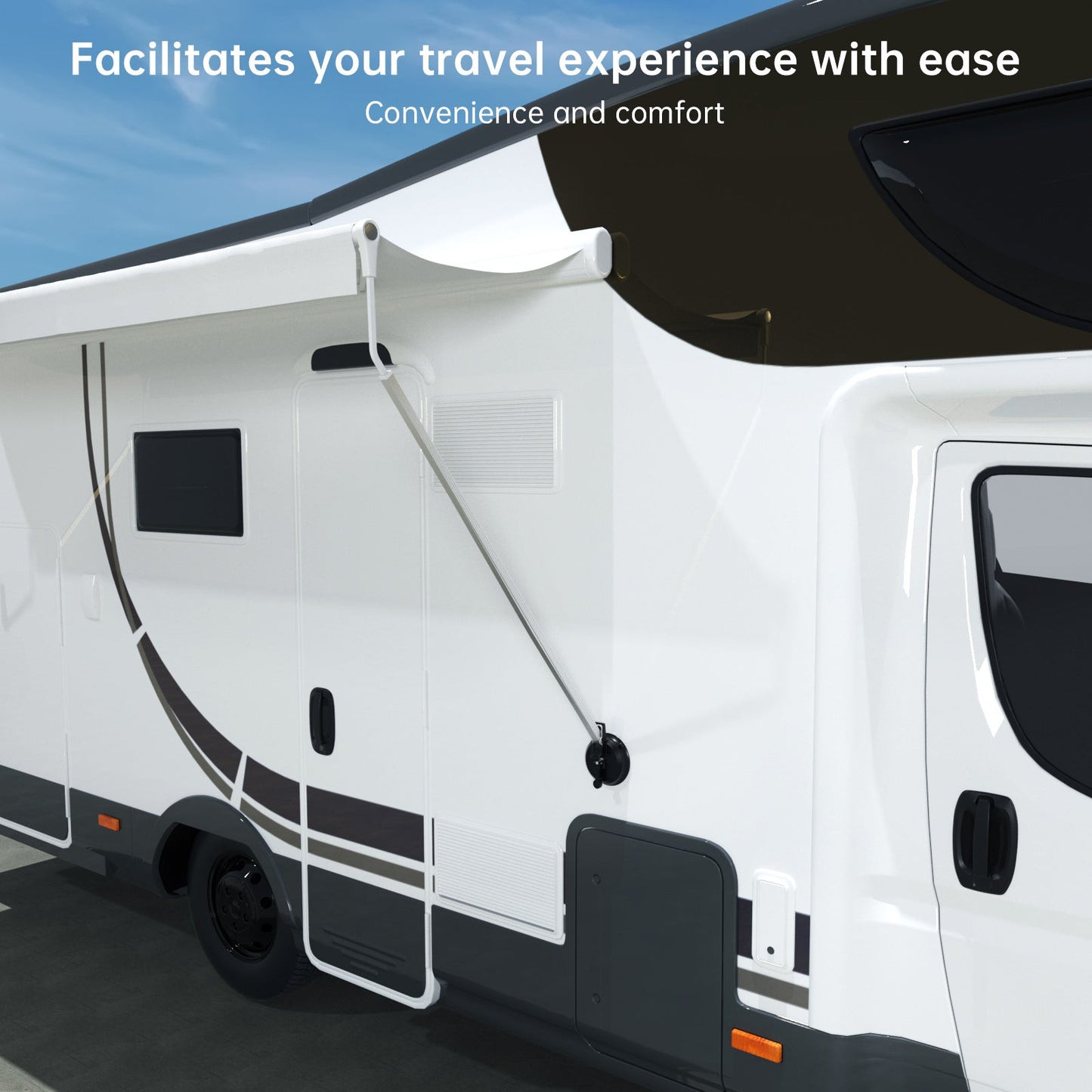 Support de pied d'auvent pour caravane RV Sucker pour Thule/Fiamma et Dometic