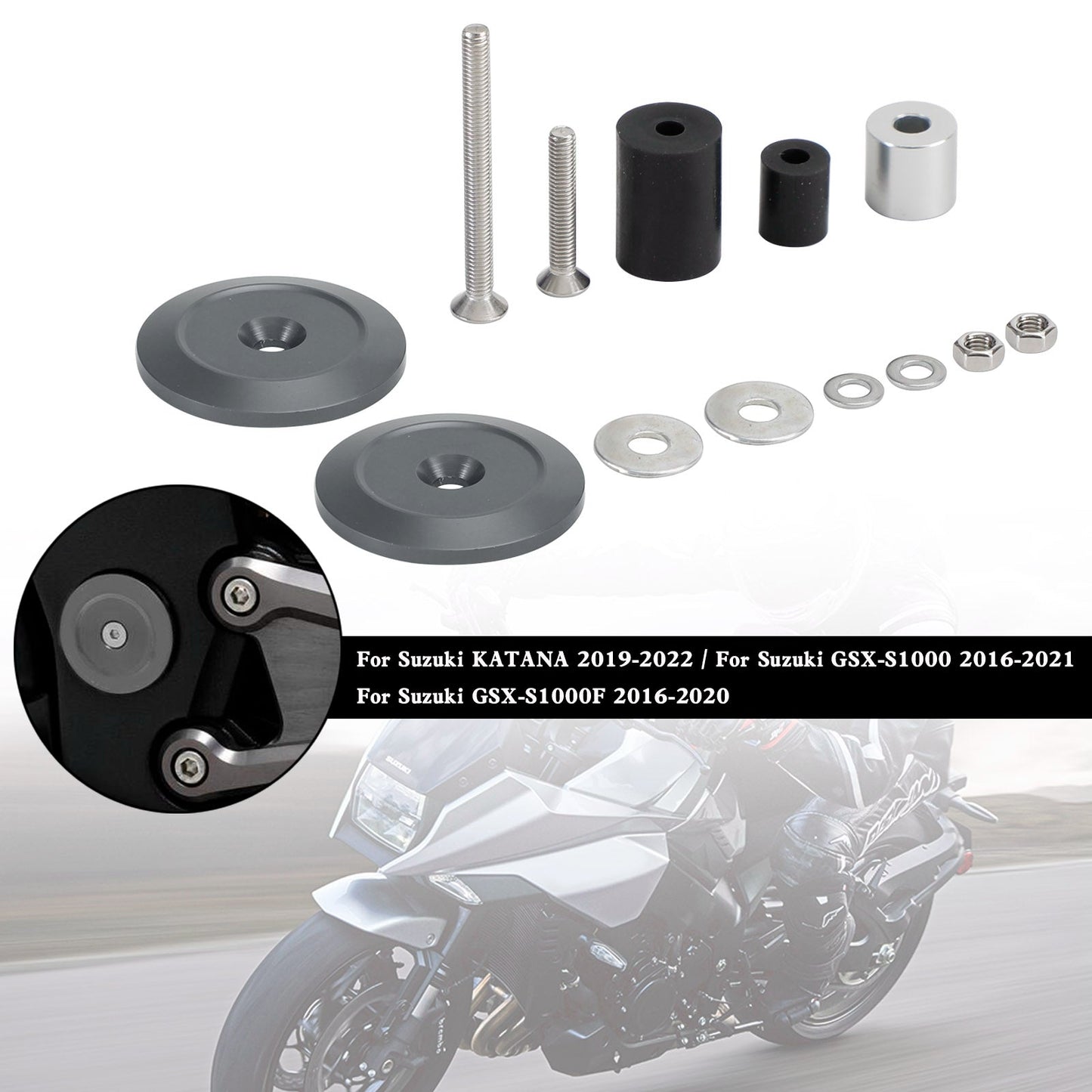 Bouchon de pivot de bras oscillant pour Suzuki Katana GSX-S1000 GSX-S1000F 2016-2021