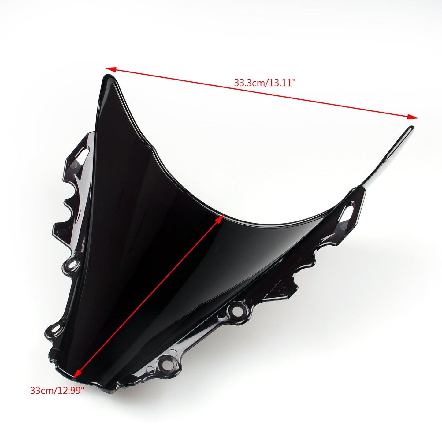 Pare-brise double bulle pour Yamaha YZF R6 600 2006-2007 Noir