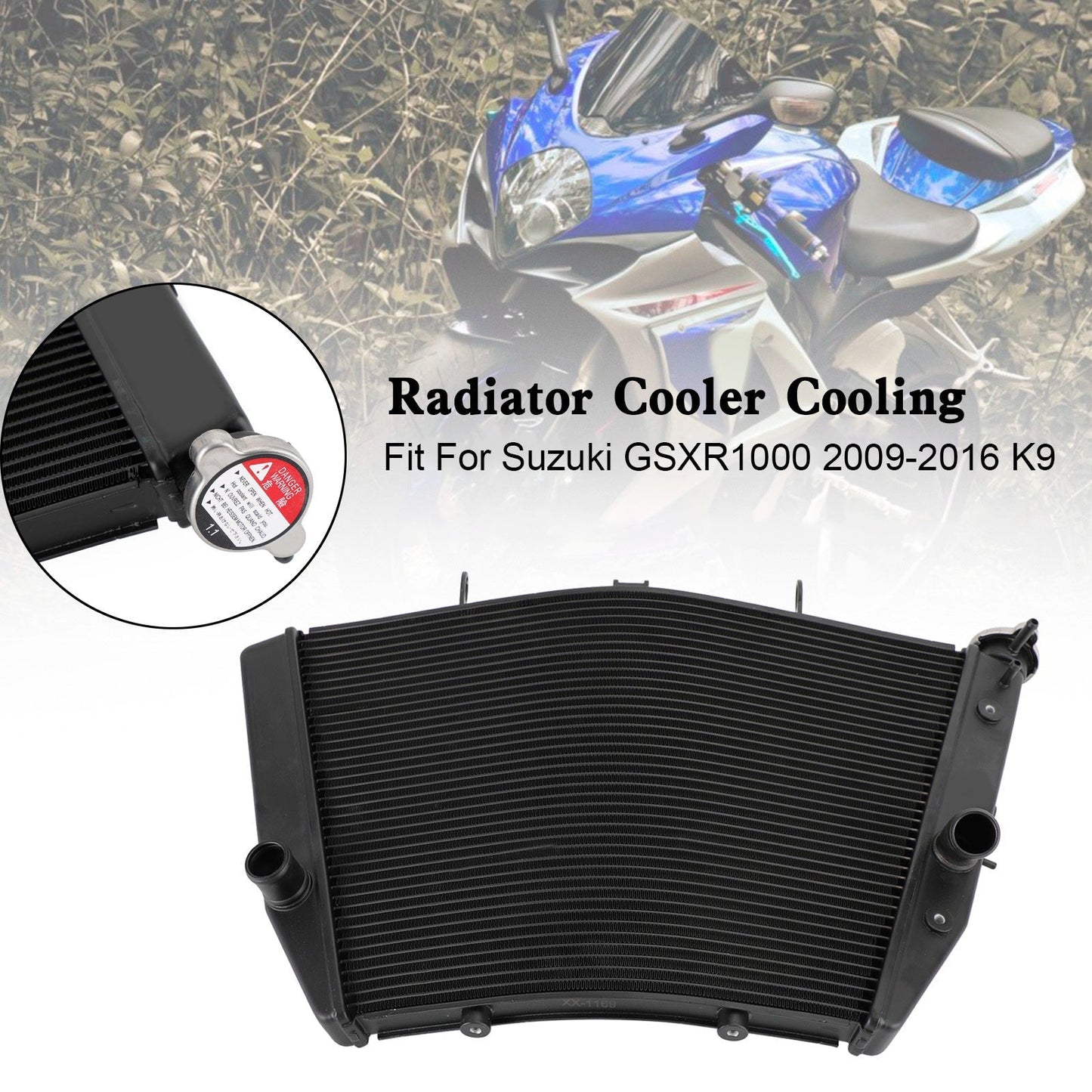 Refroidissement du radiateur du moteur Suzuki GSXR1000 GSX-R1000 09-16