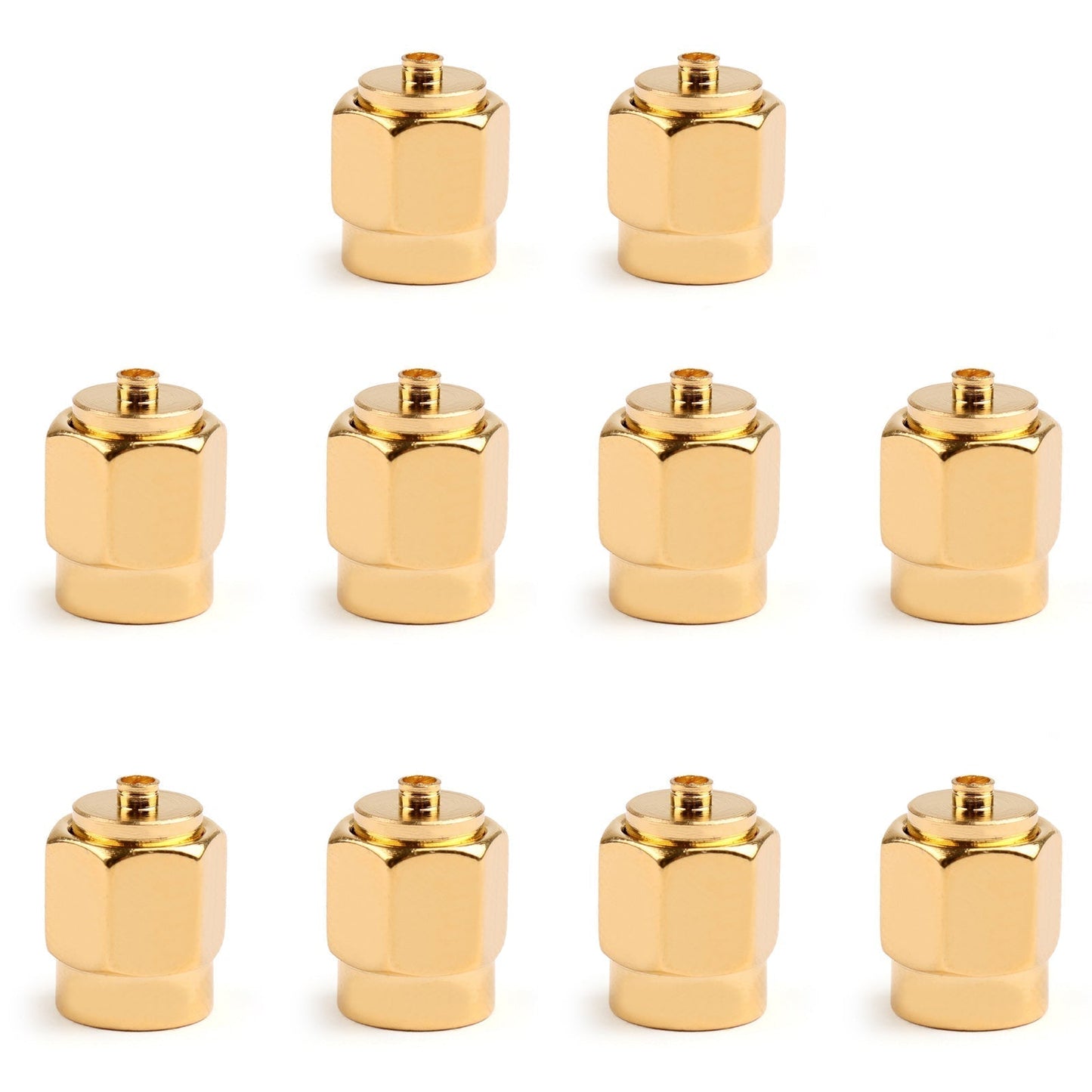 Lot de 10 connecteurs adaptateurs RF droits SMA mâle vers IPX U.FL mâle