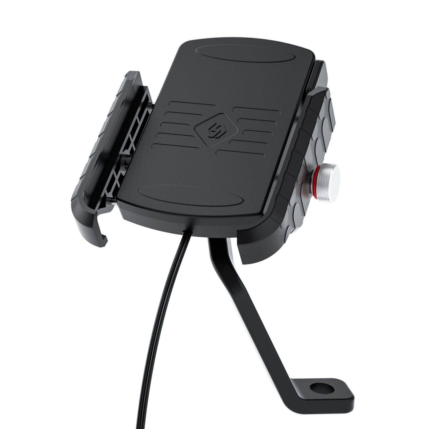 Support de charge sans fil 15 W, extension de téléphone pour moto, noir