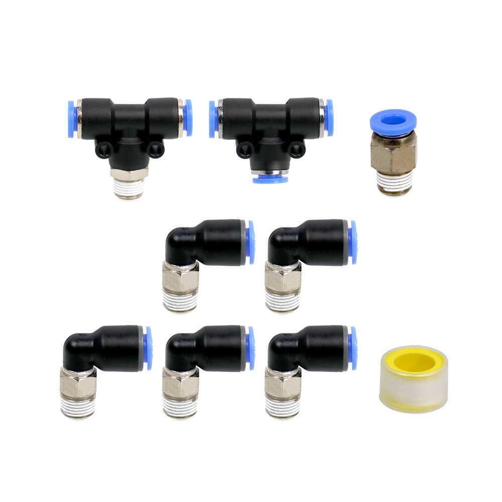 Kit de raccord à vide noir PUSH LOCK, soupape de décharge turbo et solénoïde pour véhicules turbo