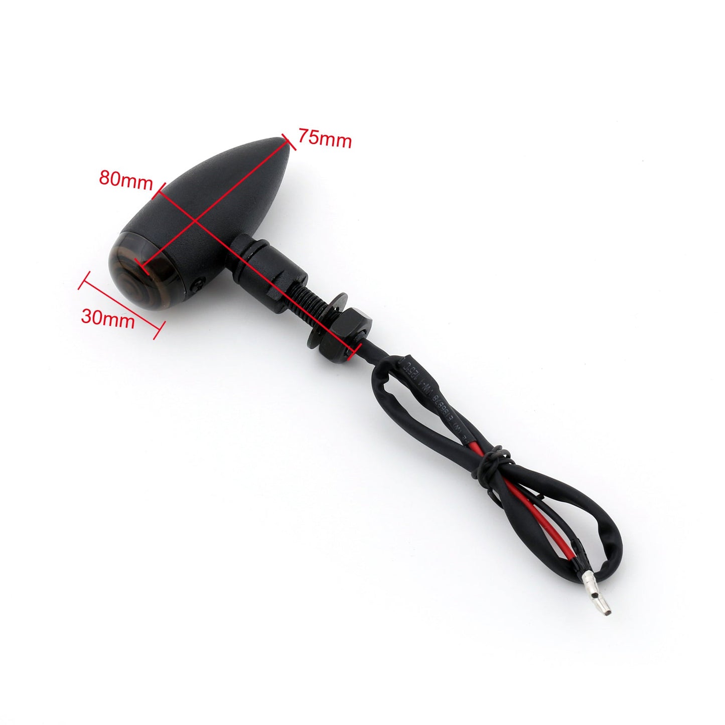 Harley Motorcycle Custom Bike Cruiser Bobber Chopper Bullet Turn Signal Light Fit Black Assosary