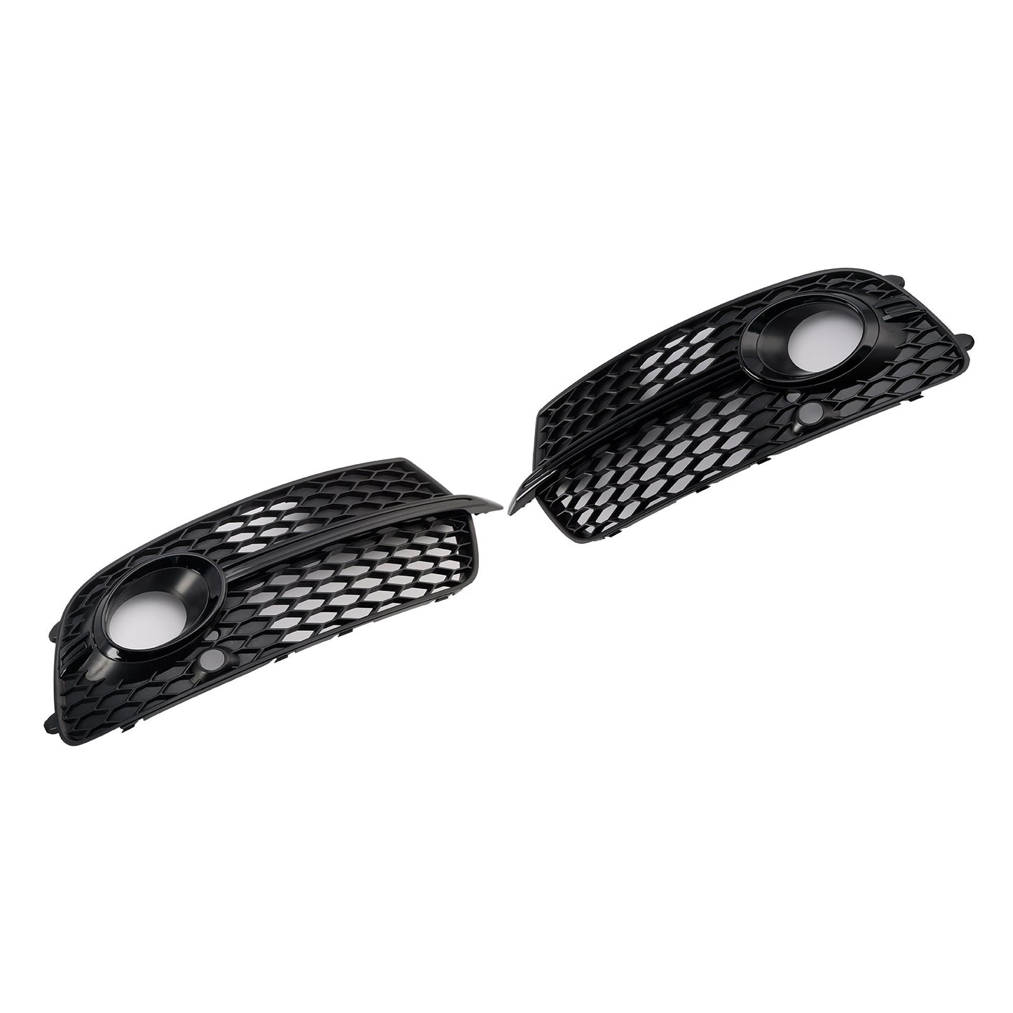 2013-2017 Front Bumper Fog Light Grill Grille Fit Audi Q5 S-Line SQ5 Black