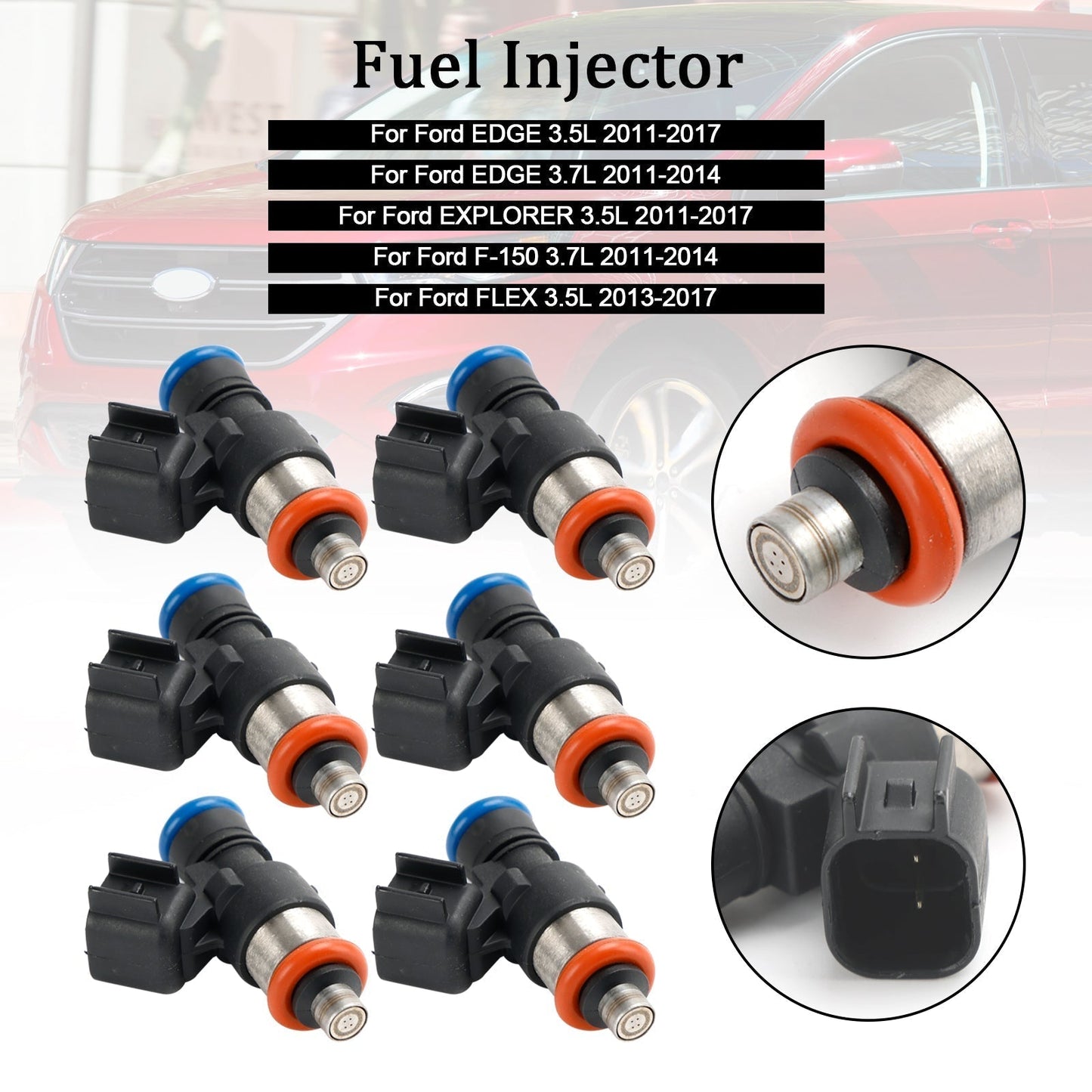 Injecteur de carburant 6 pièces Lincoln MKT 3,7 L 2013-2017 0280158191