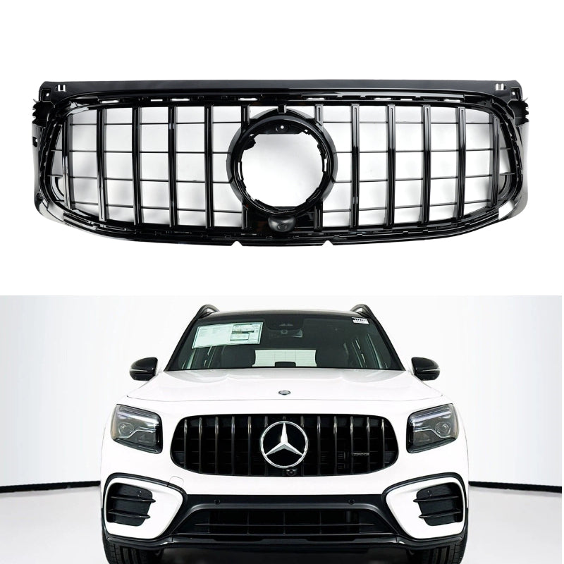 Mercedes 2020-2023 Benz GLB X247 AMG-Line Gloss Black Front Bumper Grill