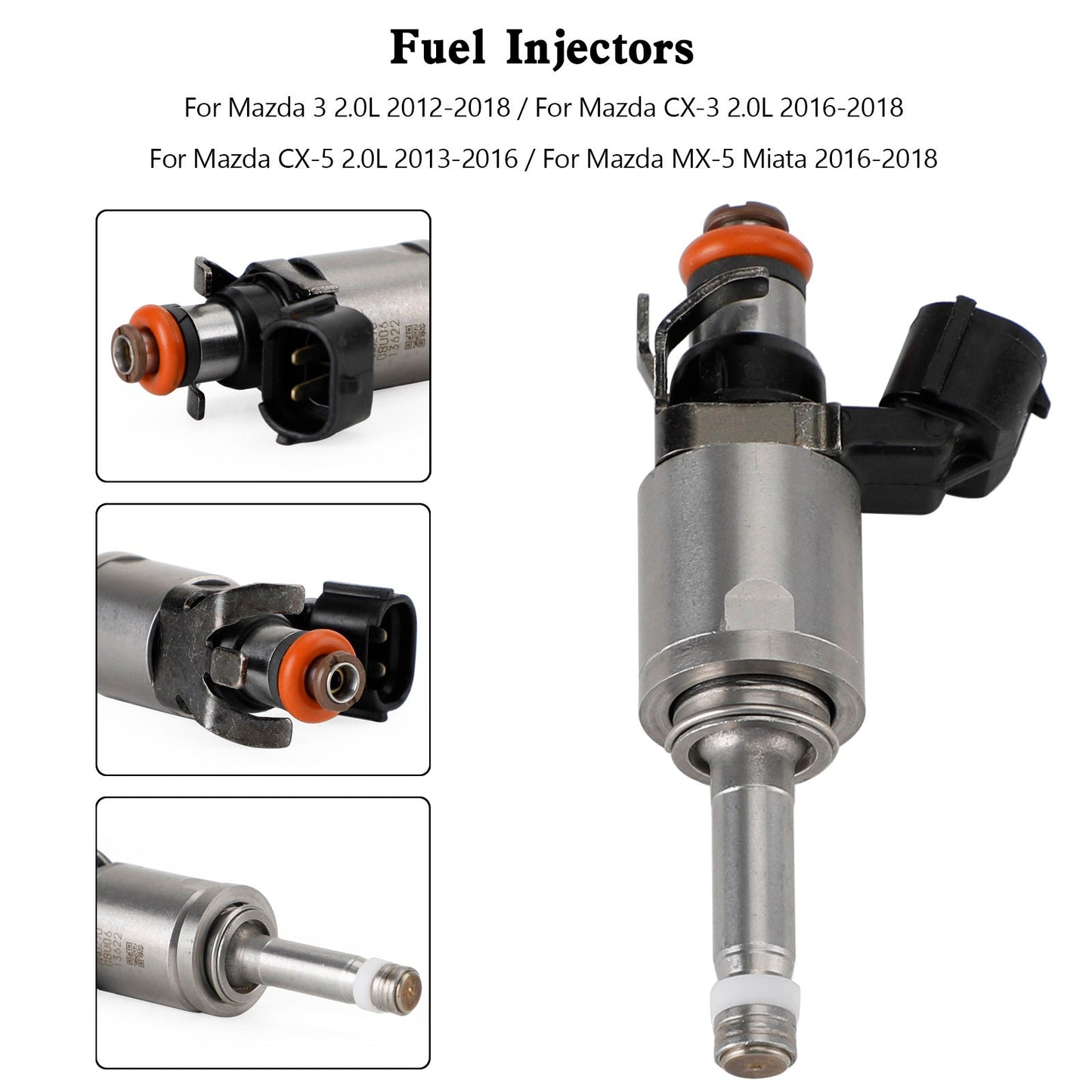 Inyector de combustible PE01-13-250C PE01-13-250B para Mazda CX-5 2.0L 2013-2016