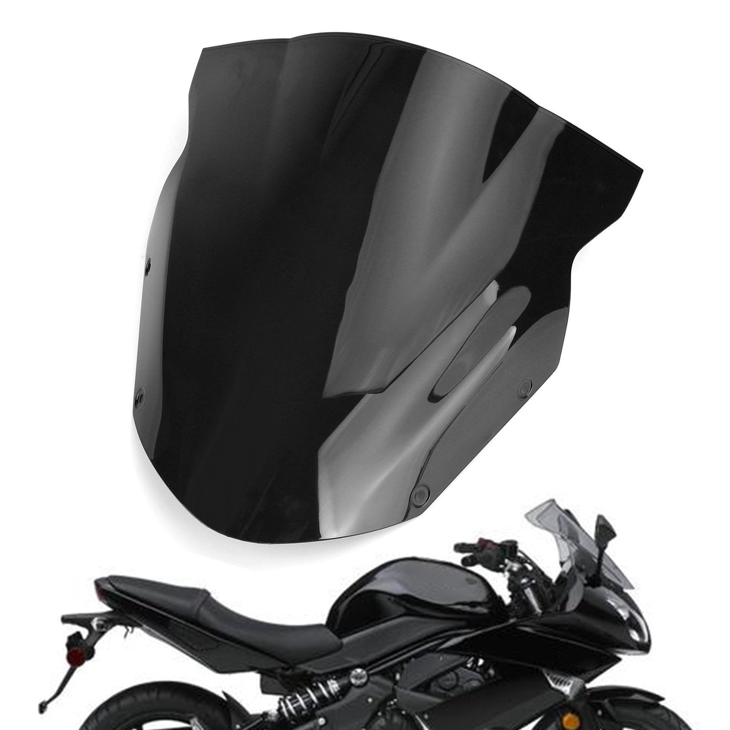 Parabrisas Kawasaki Ninja 650 ER6F 2009-2011, color negro