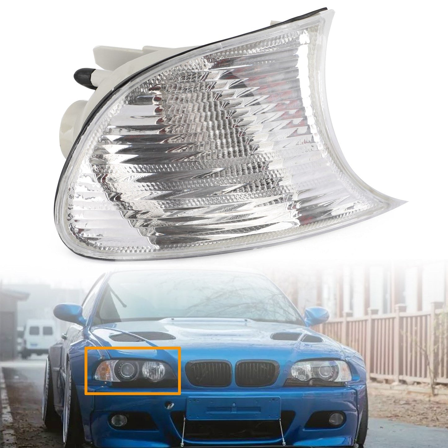 Feux de virage droit pour BMW 325Ci E46 2 portes 2001-2006, clignotants 63126904308
