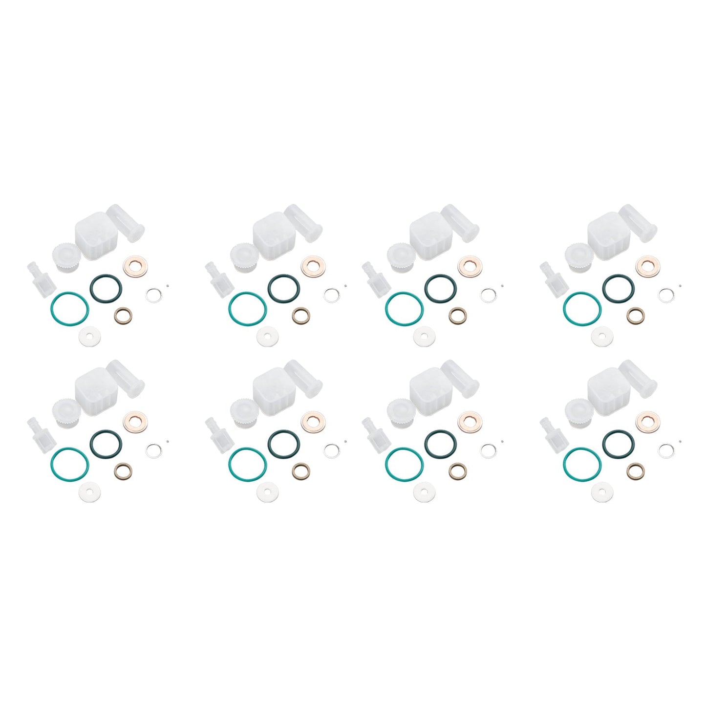 2004.5-2005 For Chevy SILVERADO 2500/3500 6.6L V8 LLY 8PCS Fuel Injector Repair Kit 0445120027 0986435504 97303657