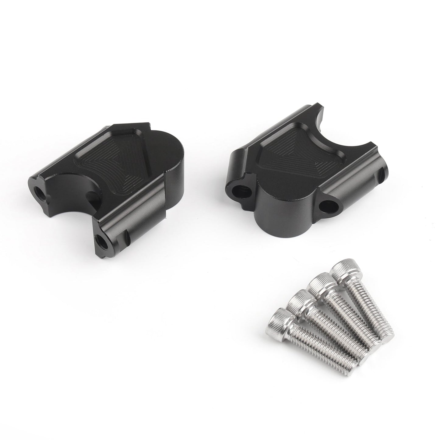 Pair Black Motorcycle Handlebar Riser Kit Moves Bar Up For For BMW F800GS 2008-2017