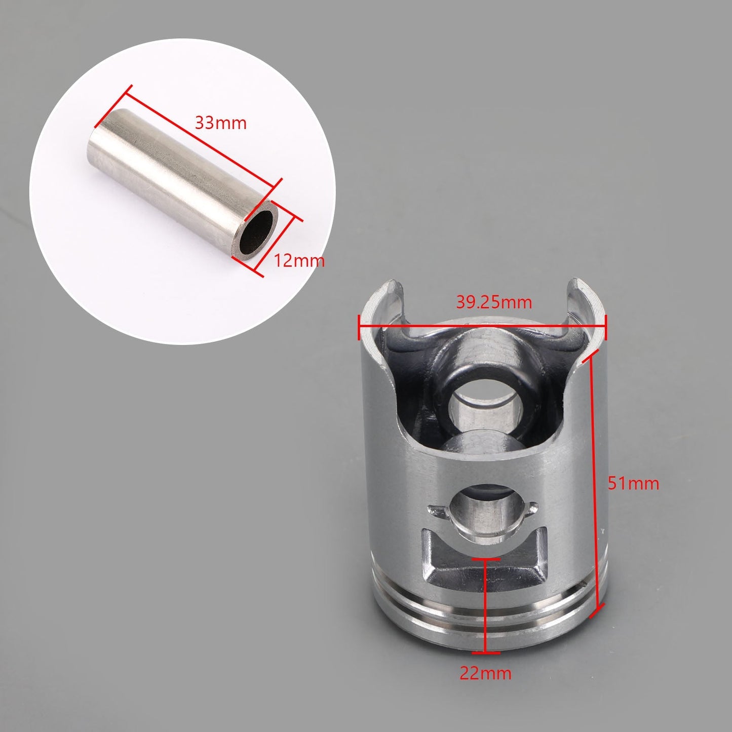 Jeu de segments de piston Yamaha 2S6-E1631-21 pour Yamaha LC135 T135 Crypton X