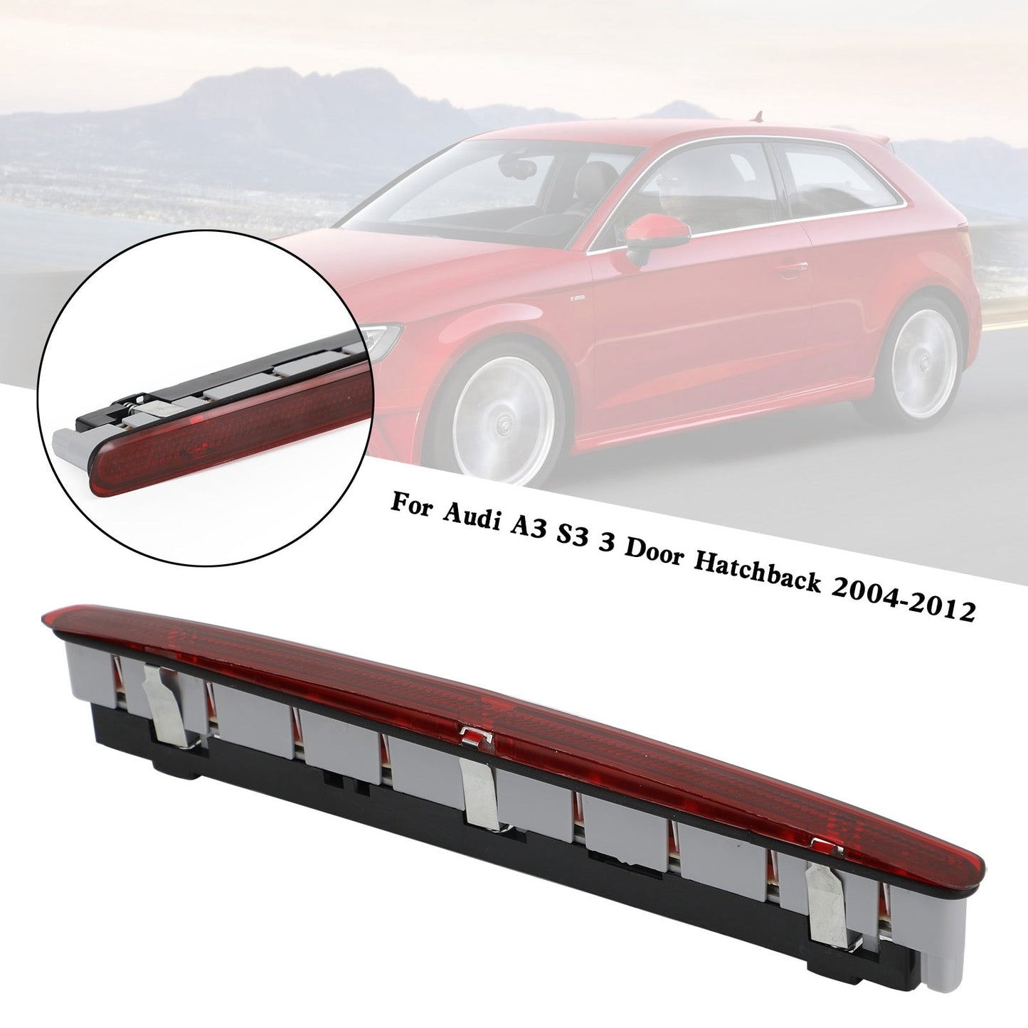 Troisième feu stop 8P3945097 pour Audi A3/S3 3 portes à hayon (2004-2012)