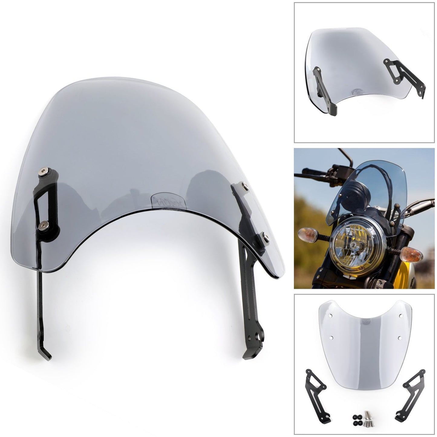 1x Pare-brise pour Ducati Scrambler 15-2018, protection contre le vent G