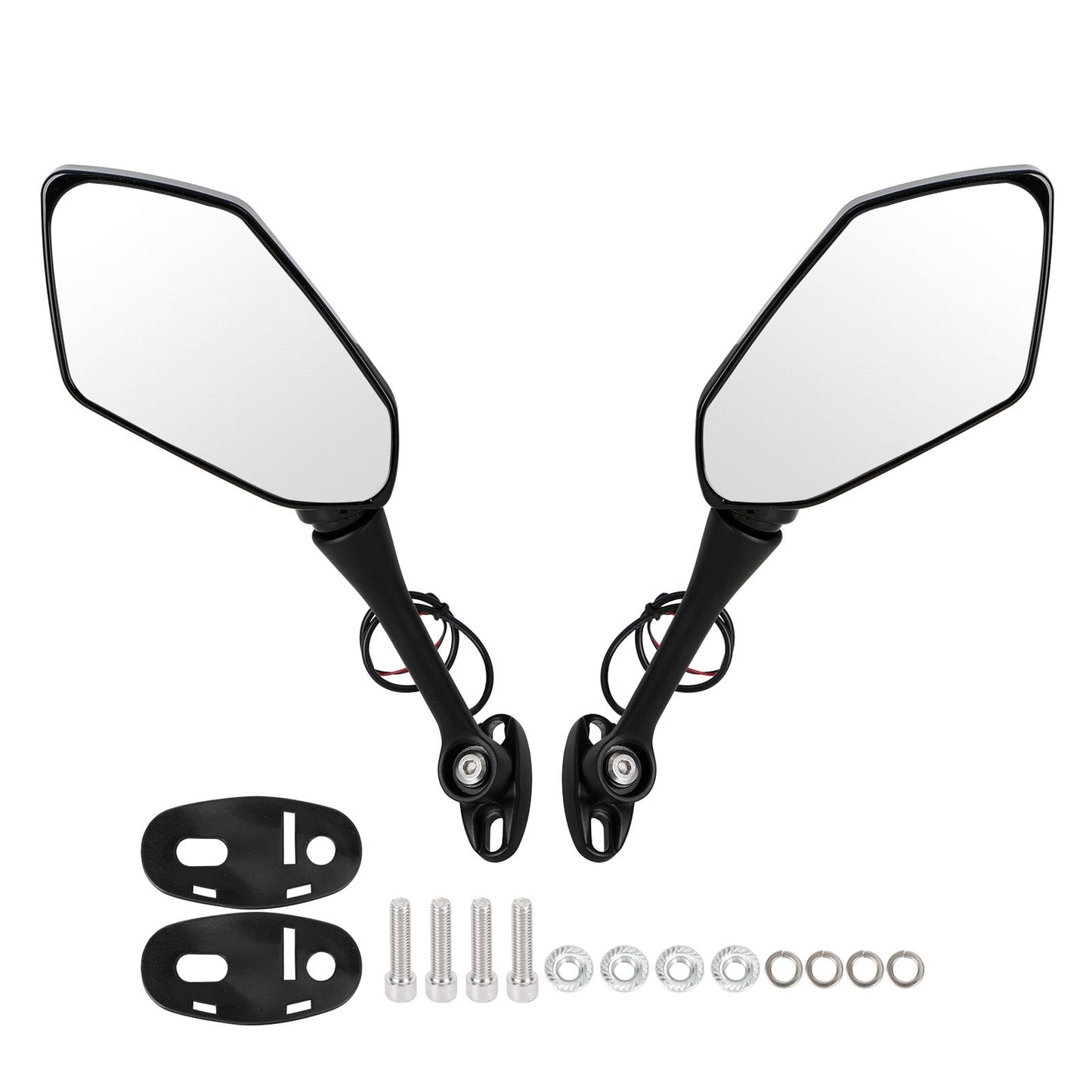 Rétroviseurs LED avec clignotants pour Kawasaki ZX6R, ZX10R, Ninja 650R, Z750