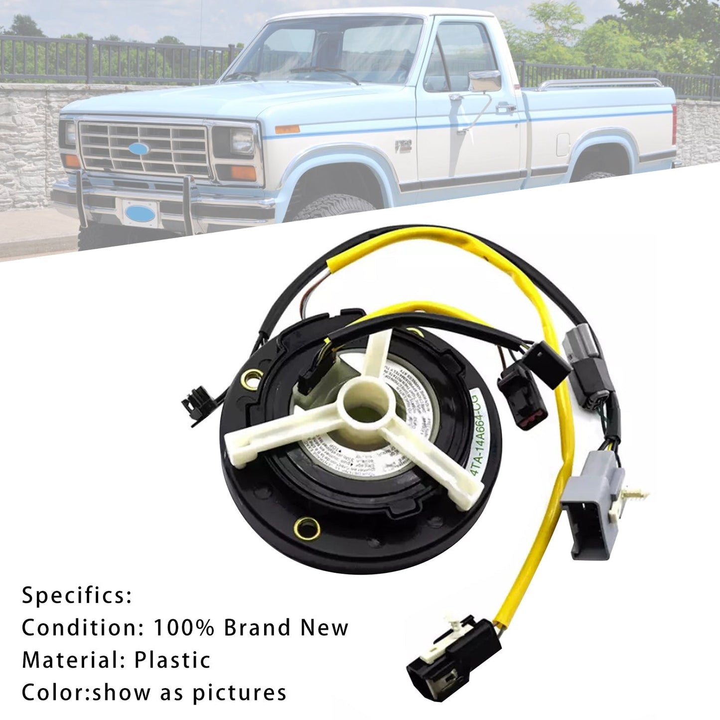 1994 For Ford Bronco F150 F250 F350 Steering Wheel Clock Spring F4TA-14A664-CG 525-200