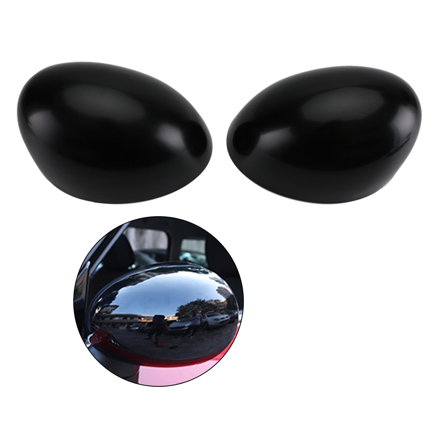 MINI Cooper R55 R56 R57 Lot de 2 coques de rétroviseurs noires de haute qualité