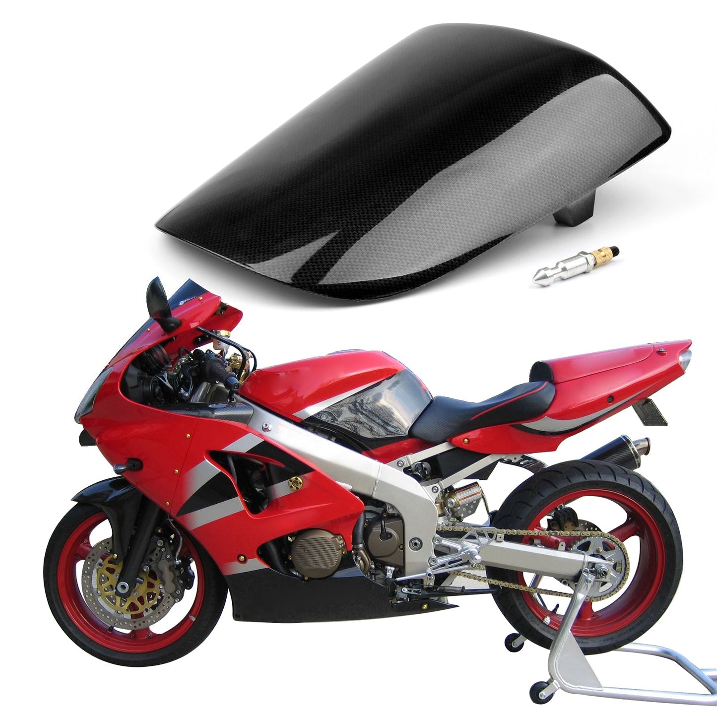 Capot de selle arrière en carbone pour Kawasaki ZX6R ZX 6R 2000-2002