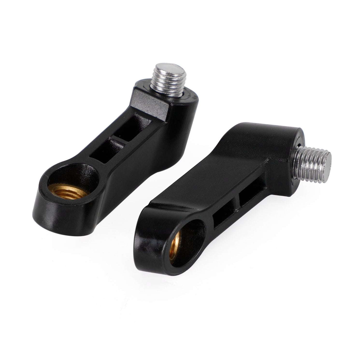 Rallonge de rétroviseur moto en plastique noir 10 mm - M10 pour Yamaha
