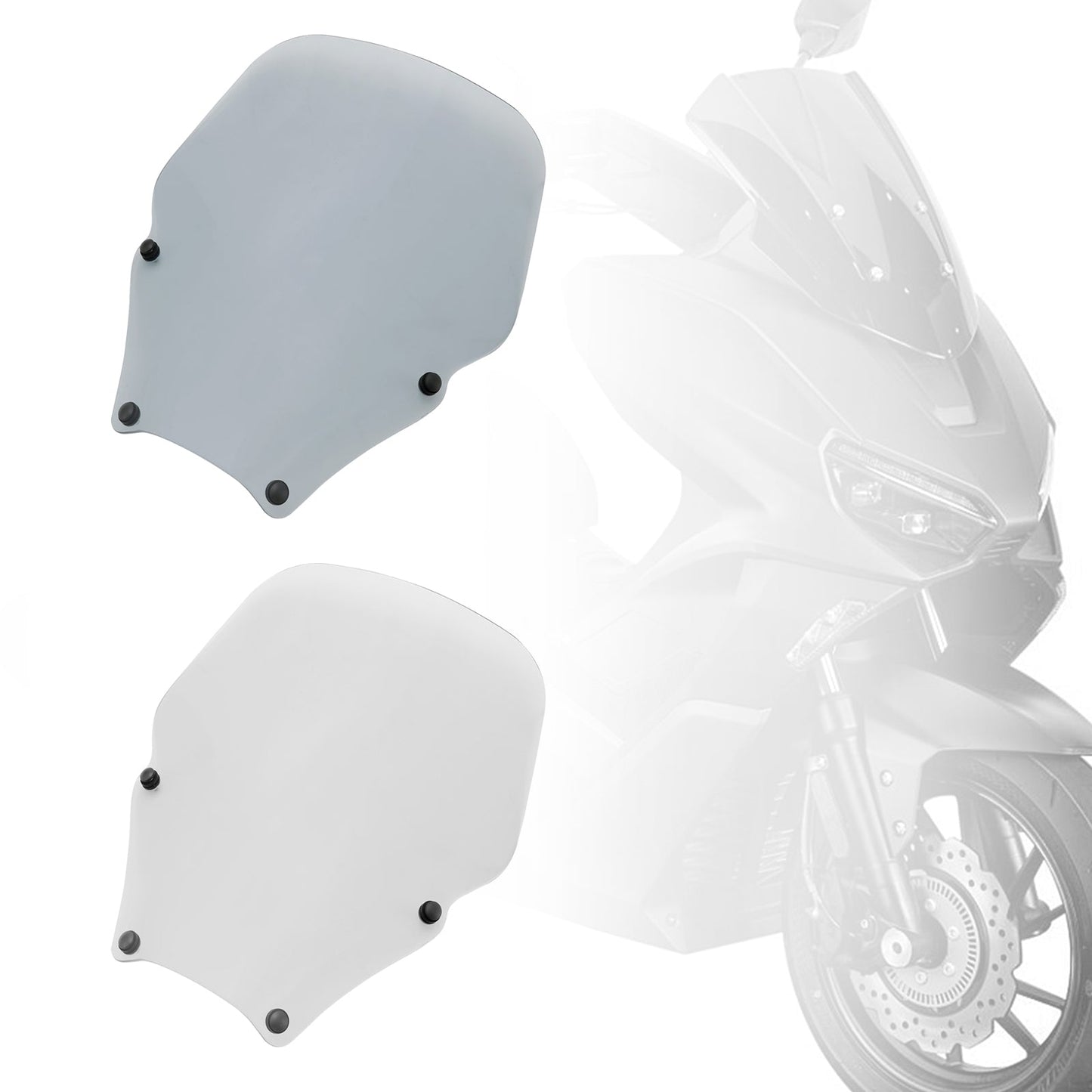 Pare-brise + support pour HONDA Fozra NSS 350 2021-2023
