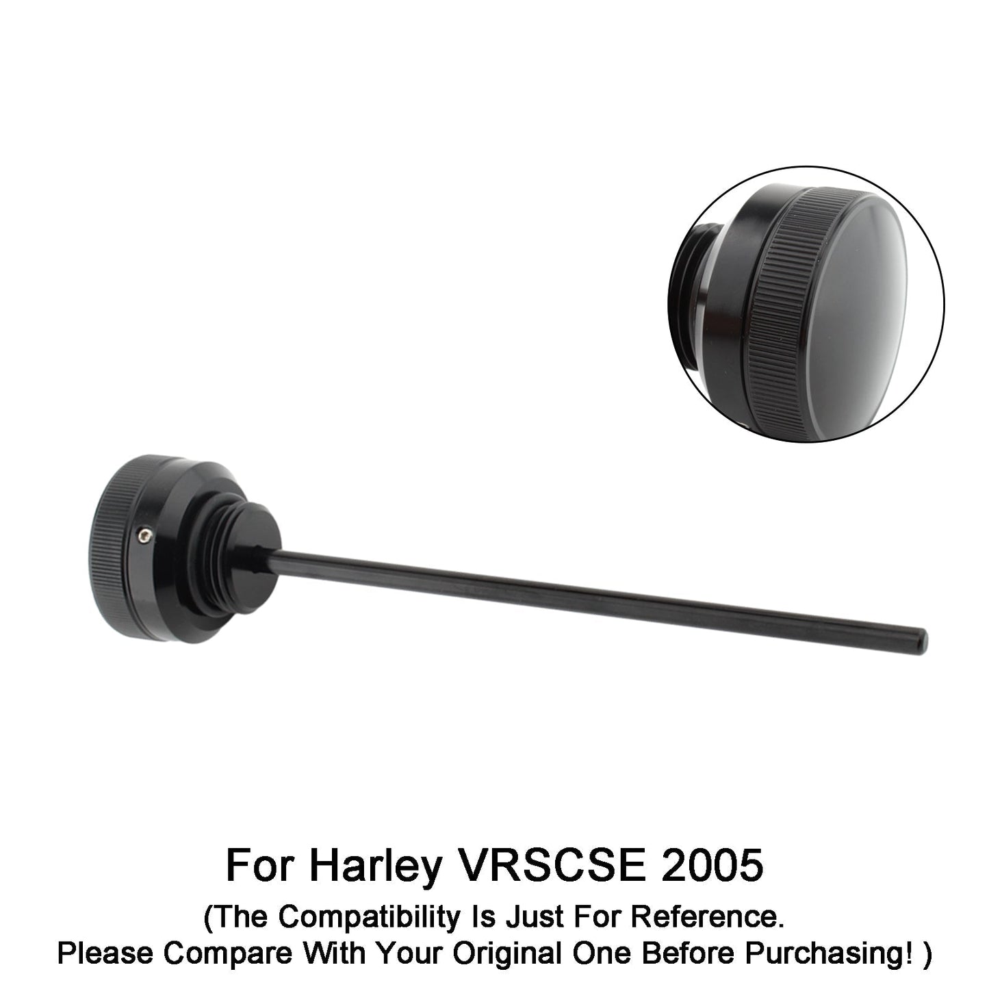 Bouchon de réservoir de jauge d'huile pour Harley VRsca Vrscb Vrscd Vrscse Vrscaw