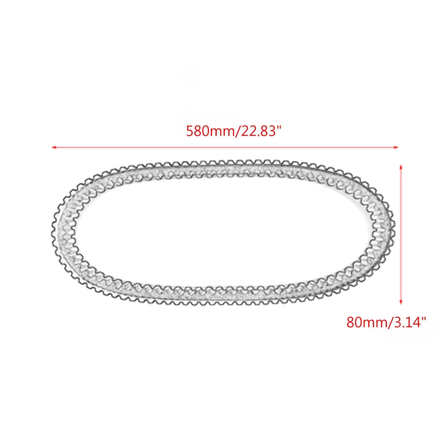 External Final Transmission Belt For Yamaha XP530 T-MAX 530 12-16 59C-46241-00