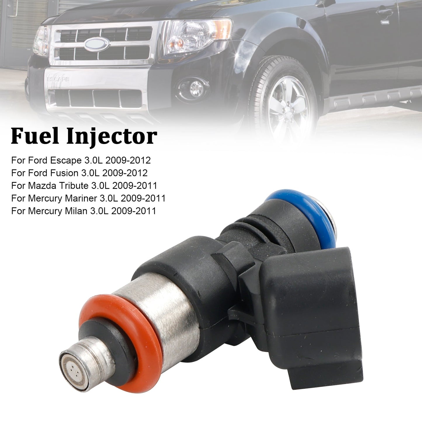 Mercury Mariner Milan 3.0L (2009-2011), 1 inyector de combustible 0280158189 9L8Z9F593A 82211217