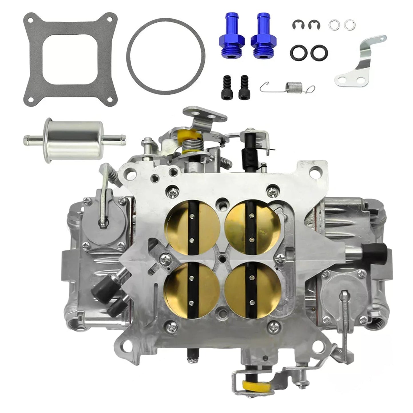 Carburateur de course à double pompe 4 corps 650 pi3/min BR-67199
