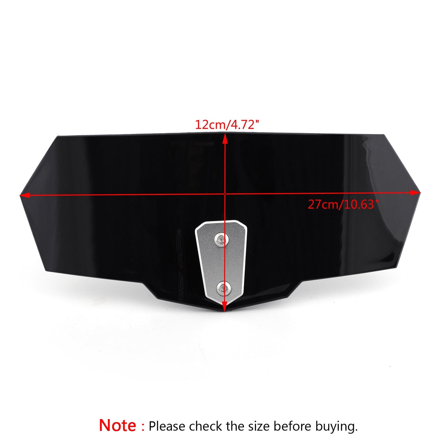 Extension de déflecteur de pare-brise réglable, compatible avec Honda et Yamaha, universelle, noire
