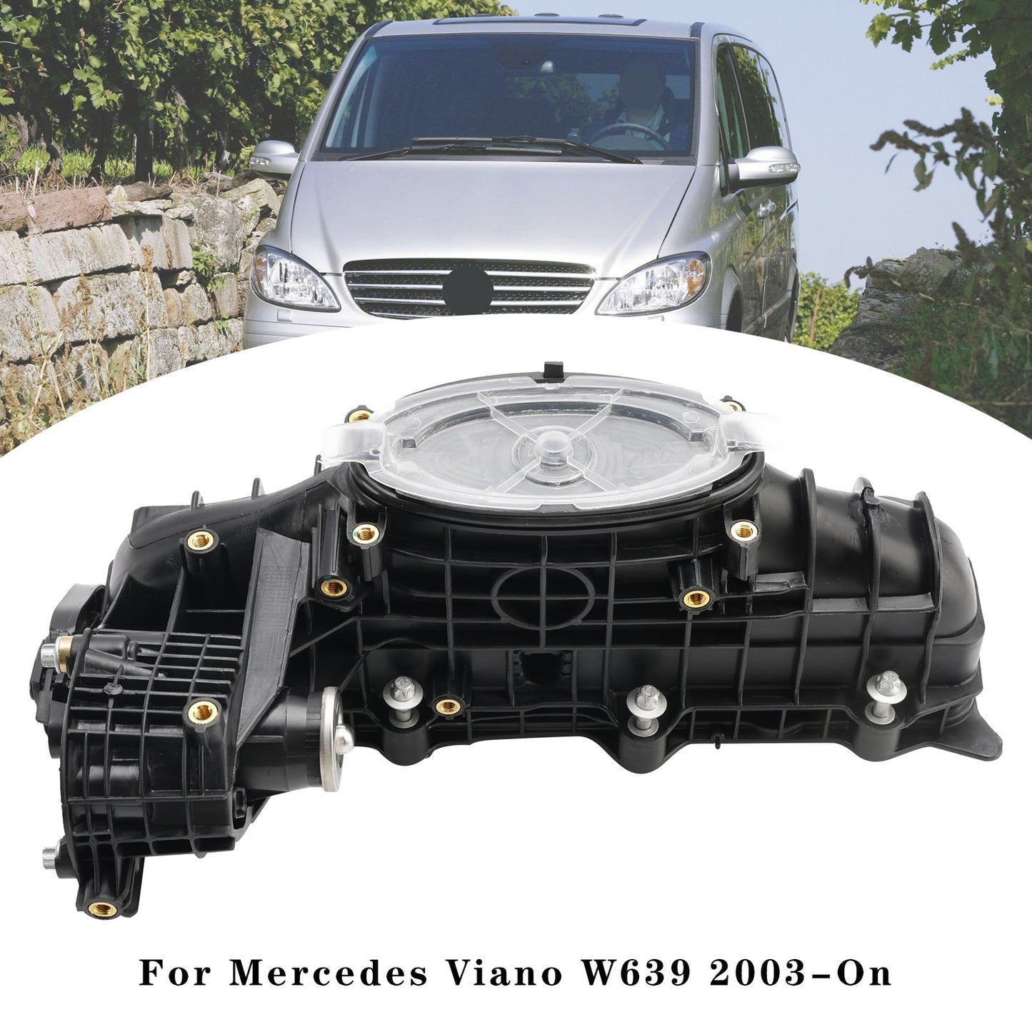 Collecteur d'admission avec moteur d'actionneur A6510904937, Mercedes Benz Viano Vito Minibus Mixto W639 EEP/ME/253 (2003-aujourd'hui)