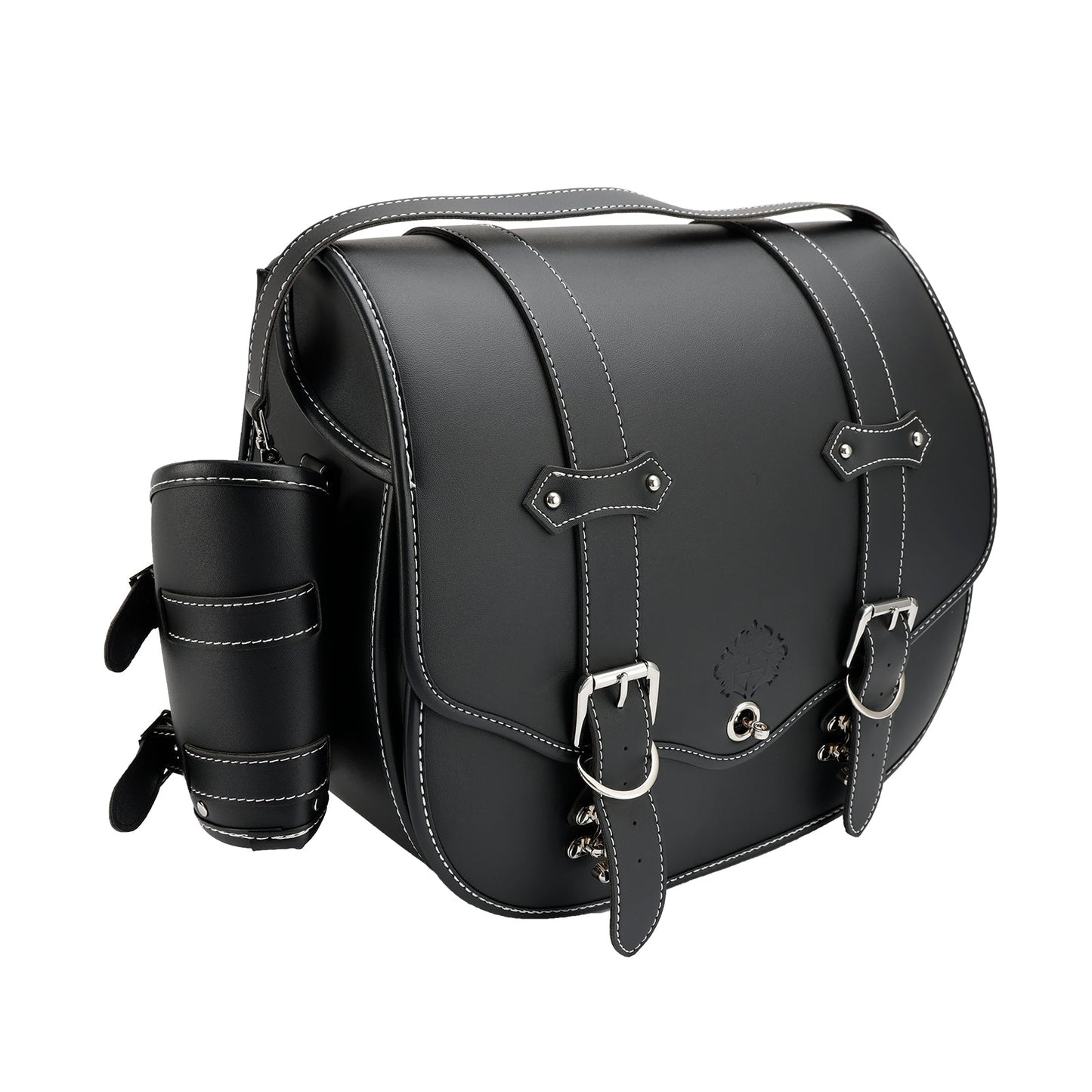Sacoche latérale à dégagement rapide pour outils et bagages, pochette de rangement épaisse noire pour moteur