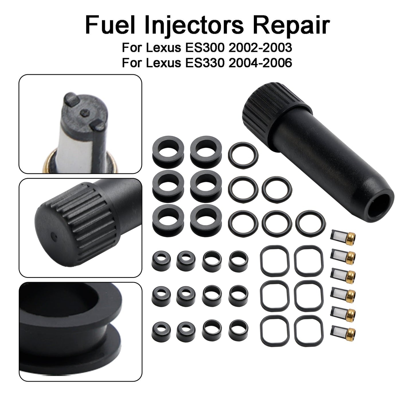 Kit de joint de réparation d'injecteur de carburant pour Lexus ES330 RX330 Toyota Sienna 2004-2006 23250-20030 FJ644