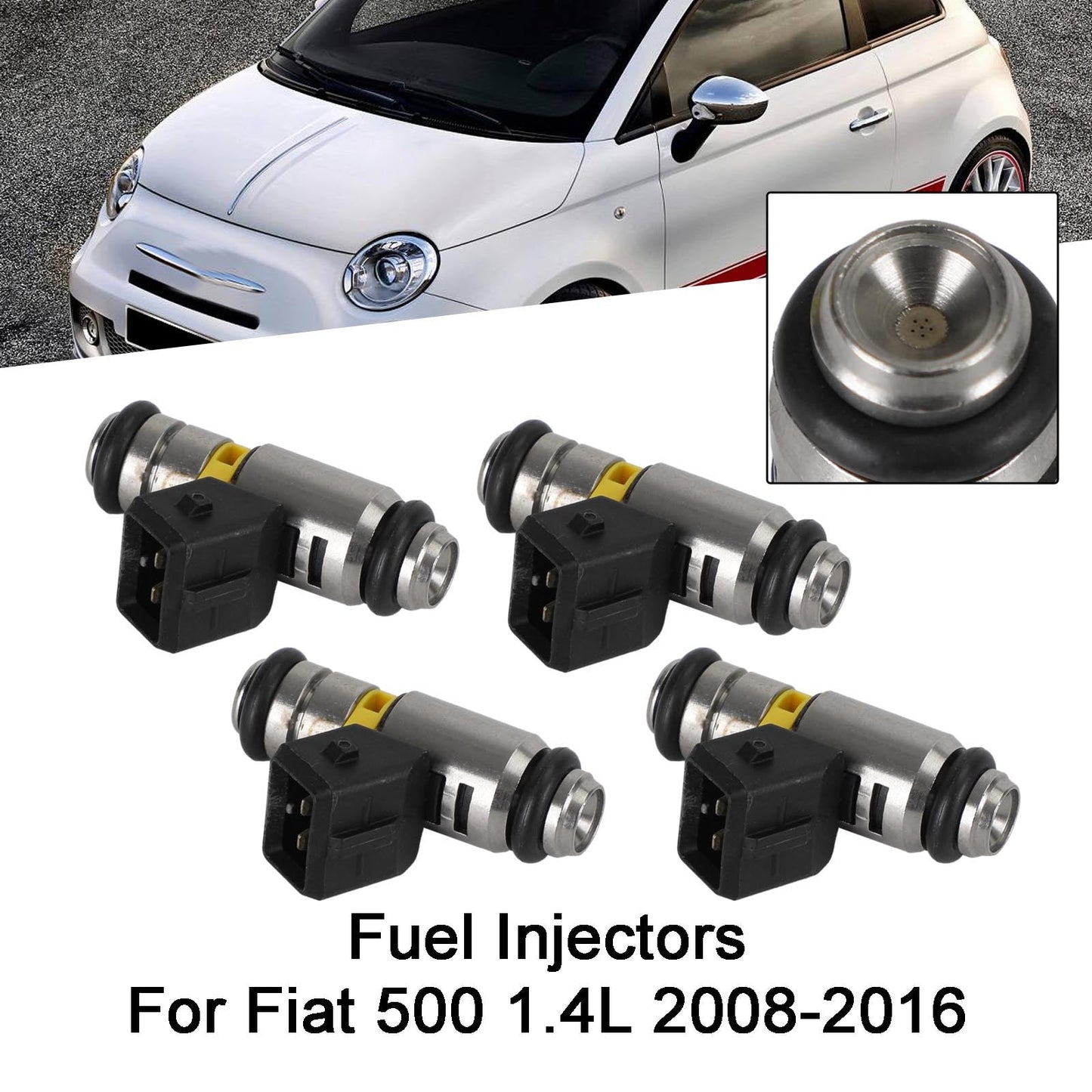 2008-2016 Fiat 500/590 1.4L 4PCS Fuel Injectors IWP160 71792994 77363790