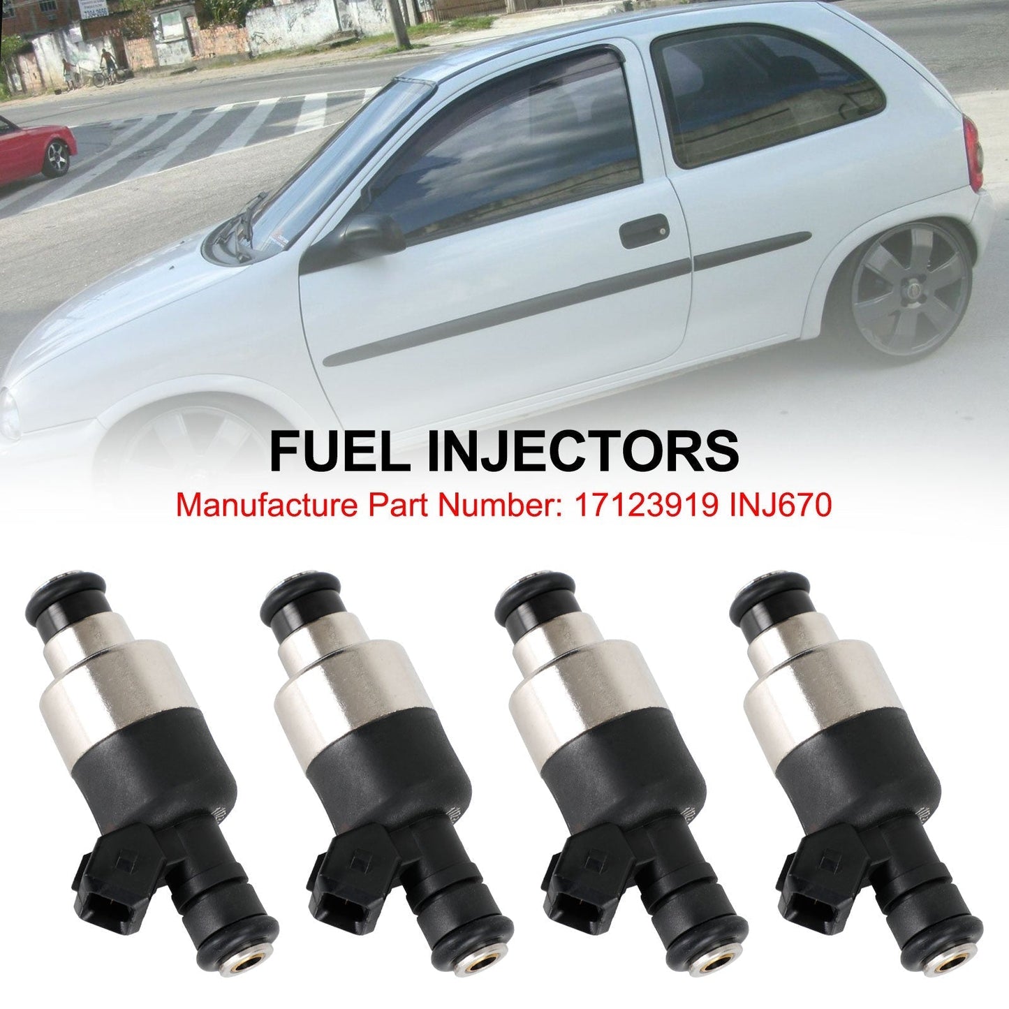 17123919 INJ670 Fuel Injectors Fit 1996-1998 Chevrolet Corsa