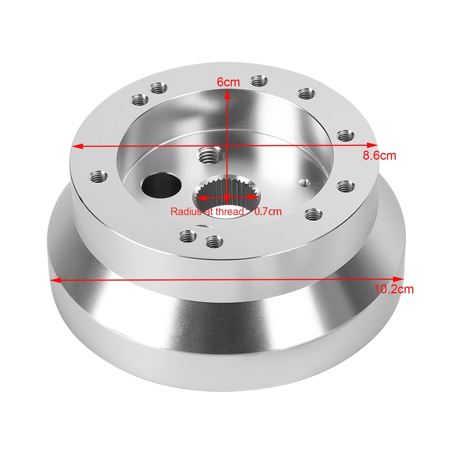 Ididit GM Chevy 5 & 6 Hole Steering Wheel Polished Short Hub Adapter Kit NEW