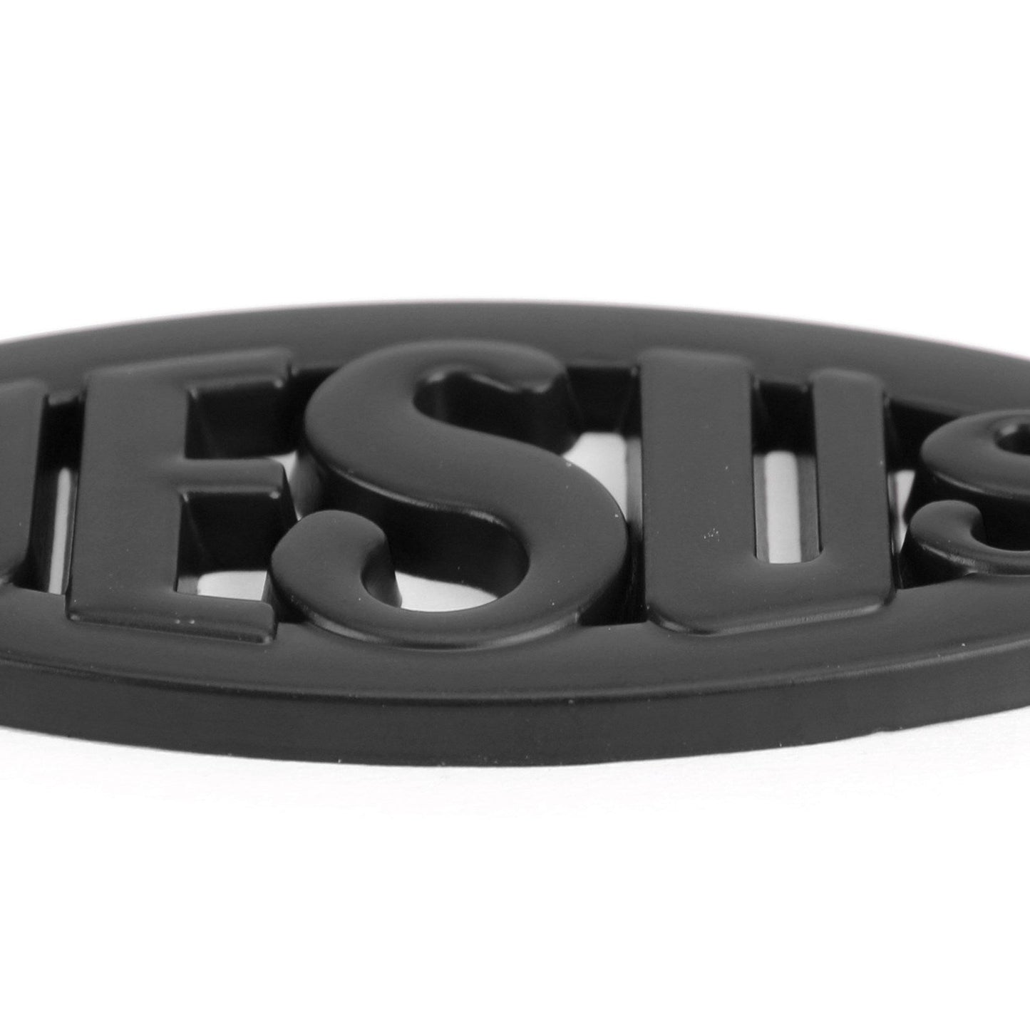 Autocollant 3D noir pour voiture, symbole chrétien de Jésus et de poisson, emblème religieux