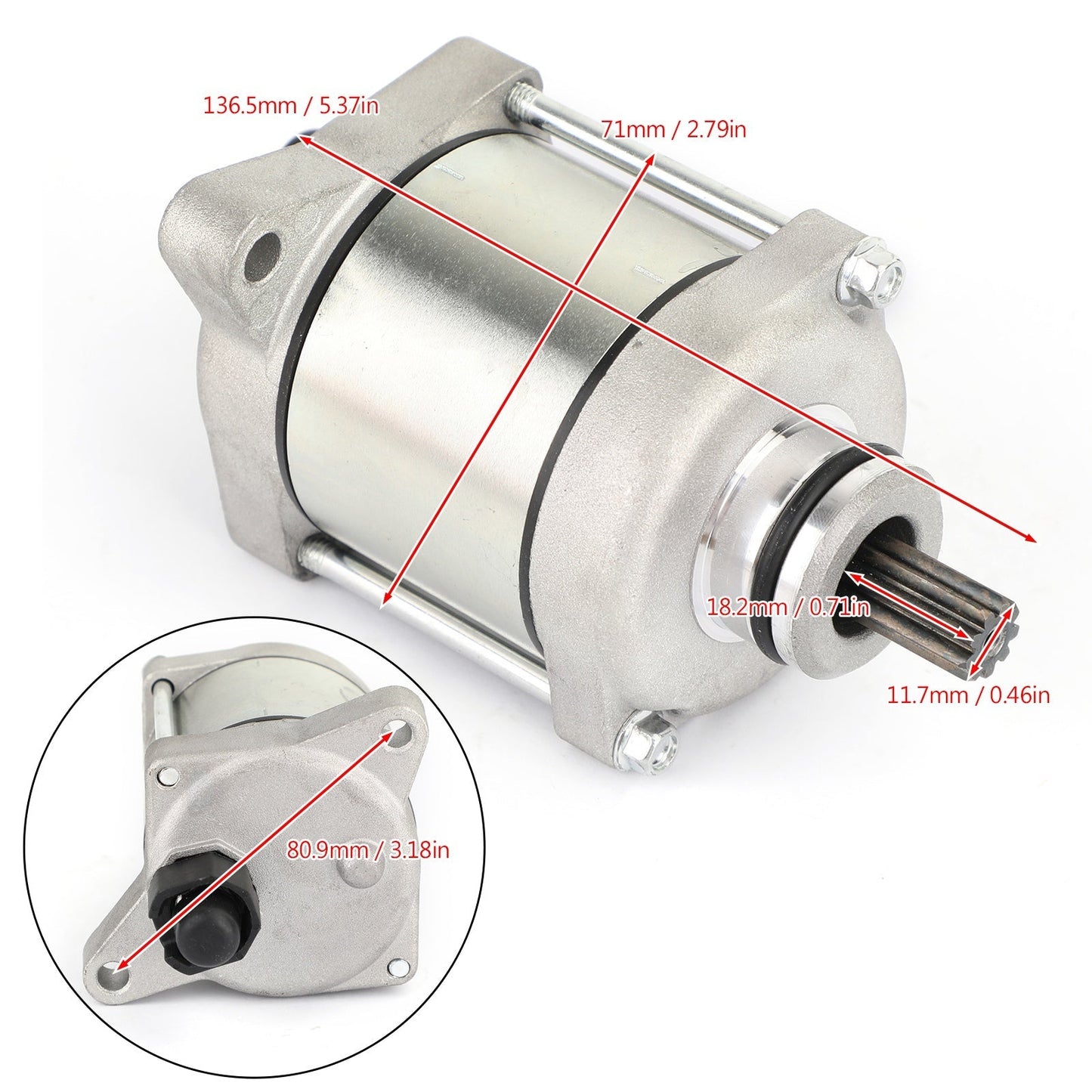 Démarreur compatible avec Husqvarna TX300 TE300 TE300i TE250 TE250i 2017-2018 55440001000