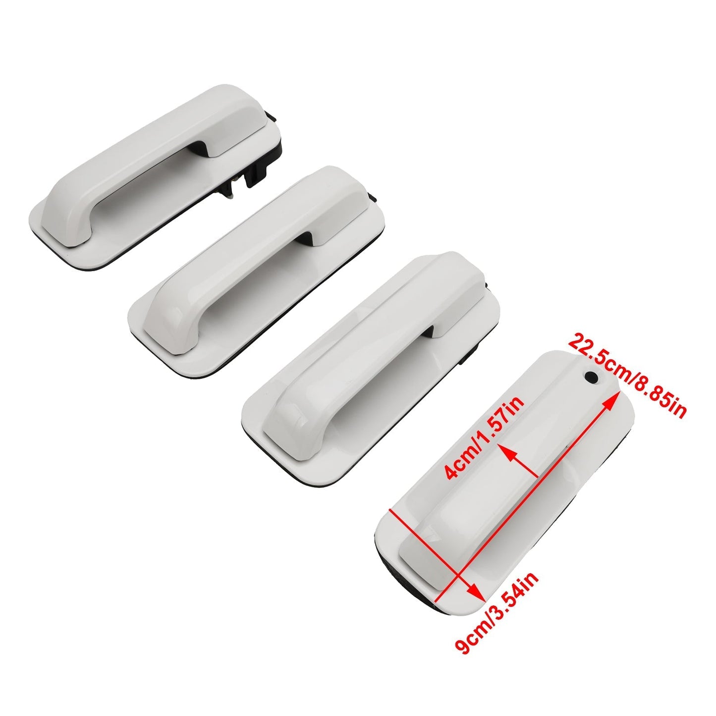 Poignées de porte extérieures 4 pièces pour pick-up Ford Super Duty F250/F350 2017-2020 FL3Z1626605AA FL3Z1522404AA
